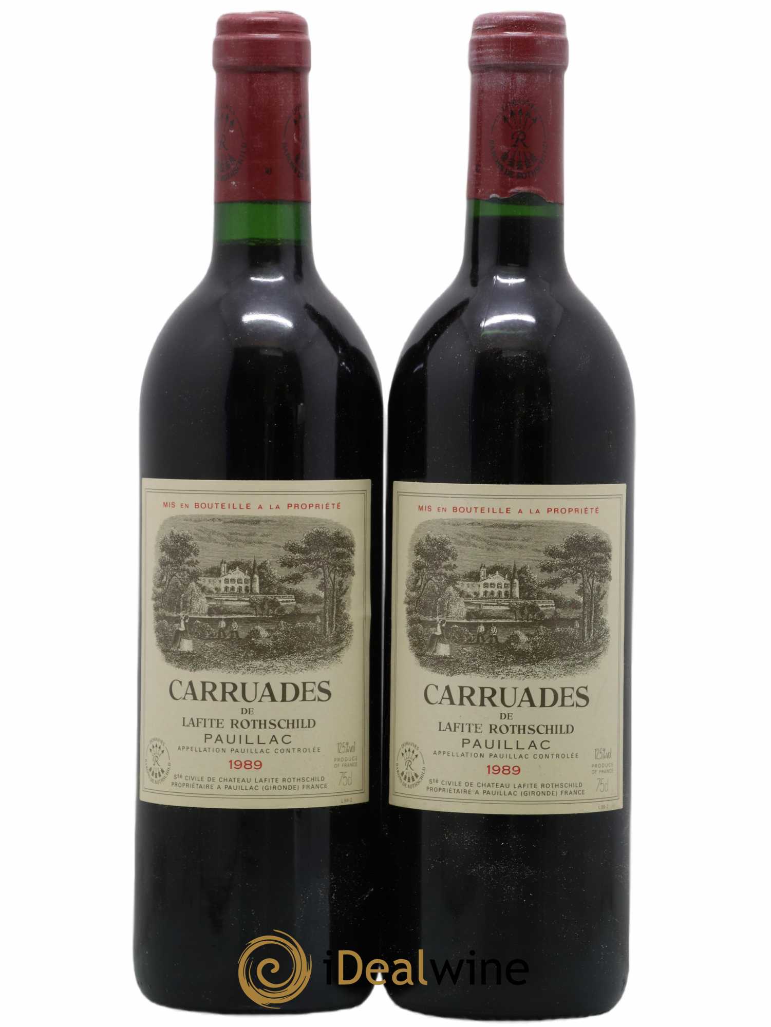 Carruades de Lafite Rothschild Second Vin 1989 - Lot de 2 bouteilles - 0