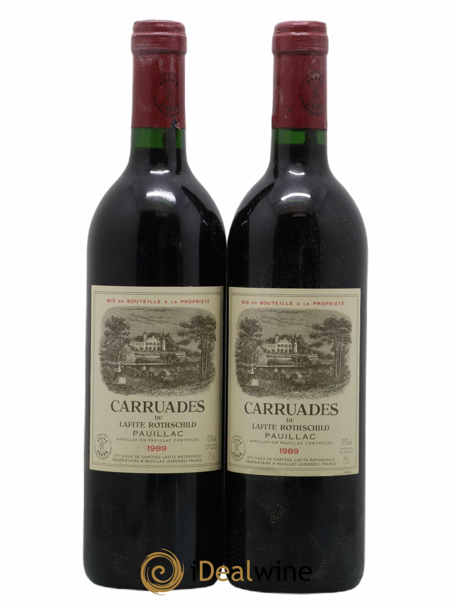 Carruades de Lafite Rothschild Second Vin 1989 - Lot de 2 bouteilles - 0