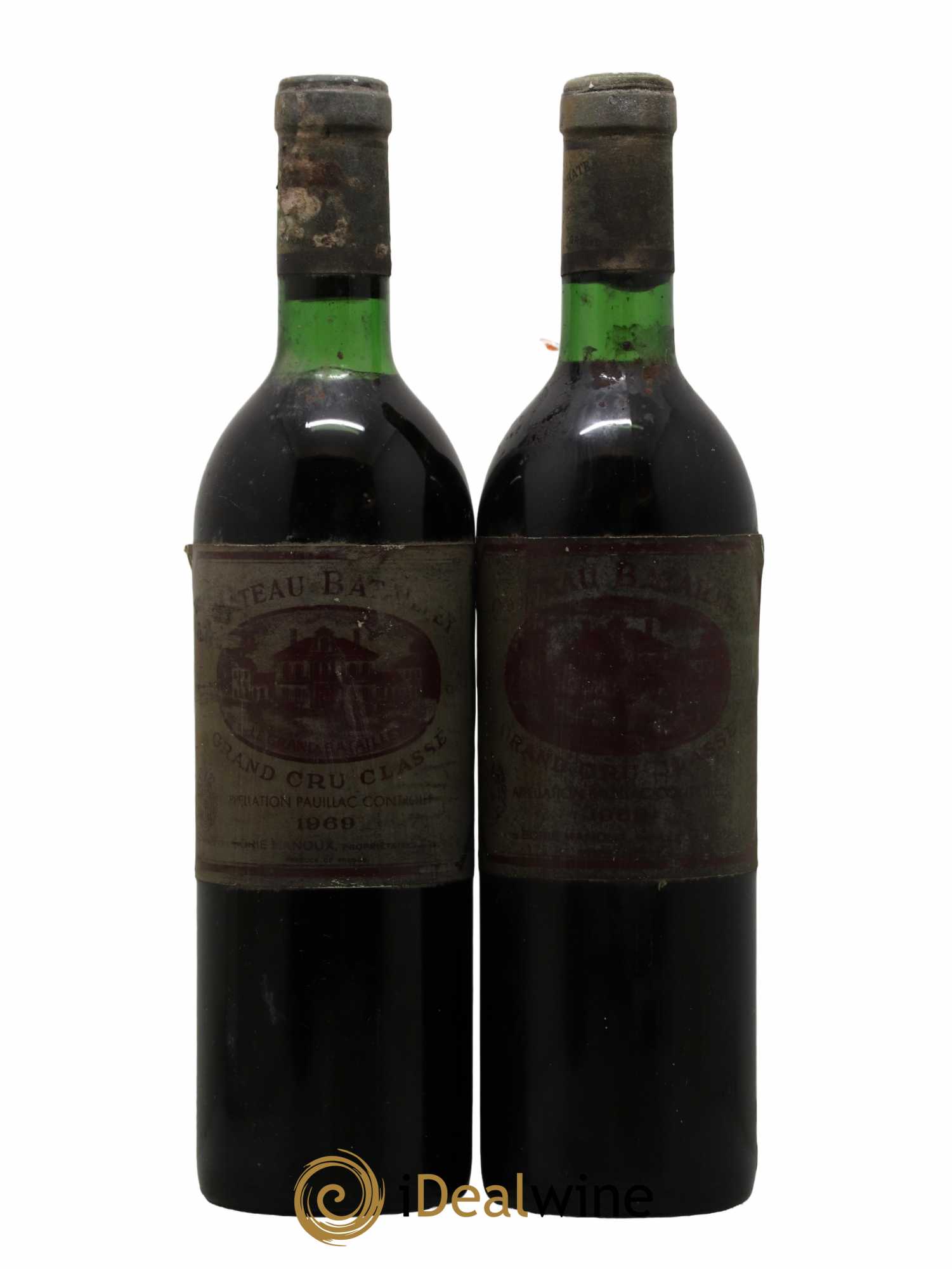 Château Batailley 5ème Grand Cru Classé 1969 - Lot de 2 bouteilles - 0