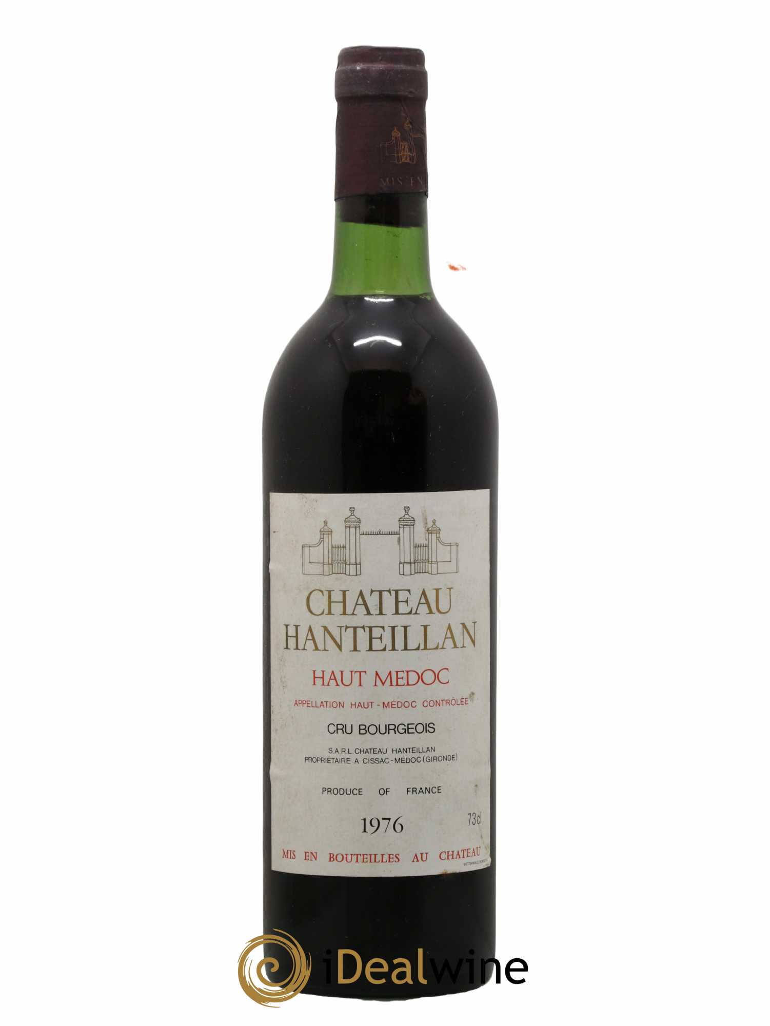 Château Hanteillan Cru Bourgeois 1976 - Lot de 1 bouteille - 0