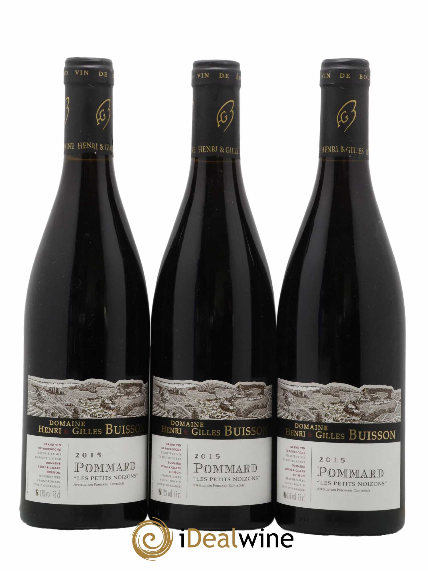 Pommard Les Petits Noizons Henri et Gilles Buisson 2015 - Lot de 3 bouteilles - 0