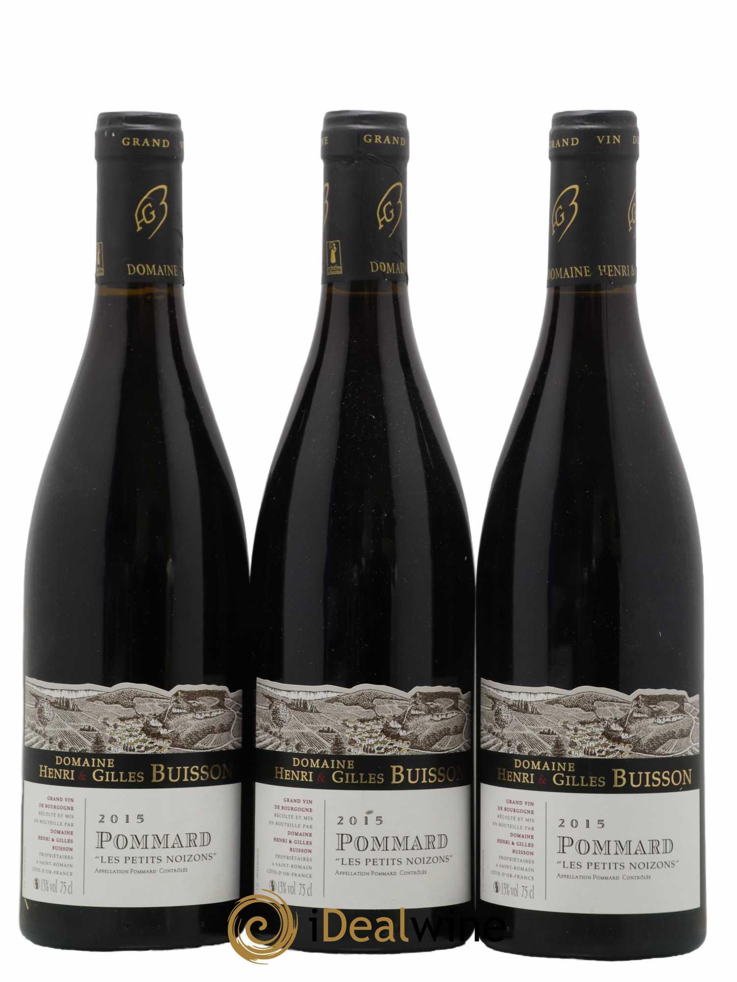 Pommard Les Petits Noizons Henri et Gilles Buisson 2015 - Lot de 3 bouteilles - 0