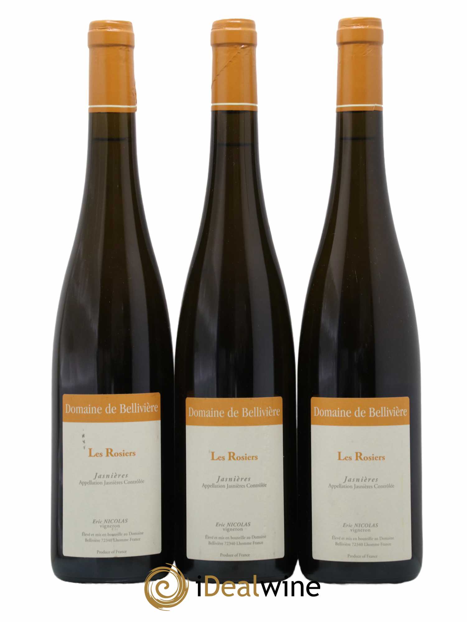 Jasnières Les Rosiers Domaine de Bellivière 2016 - Lot de 3 bouteilles - 0