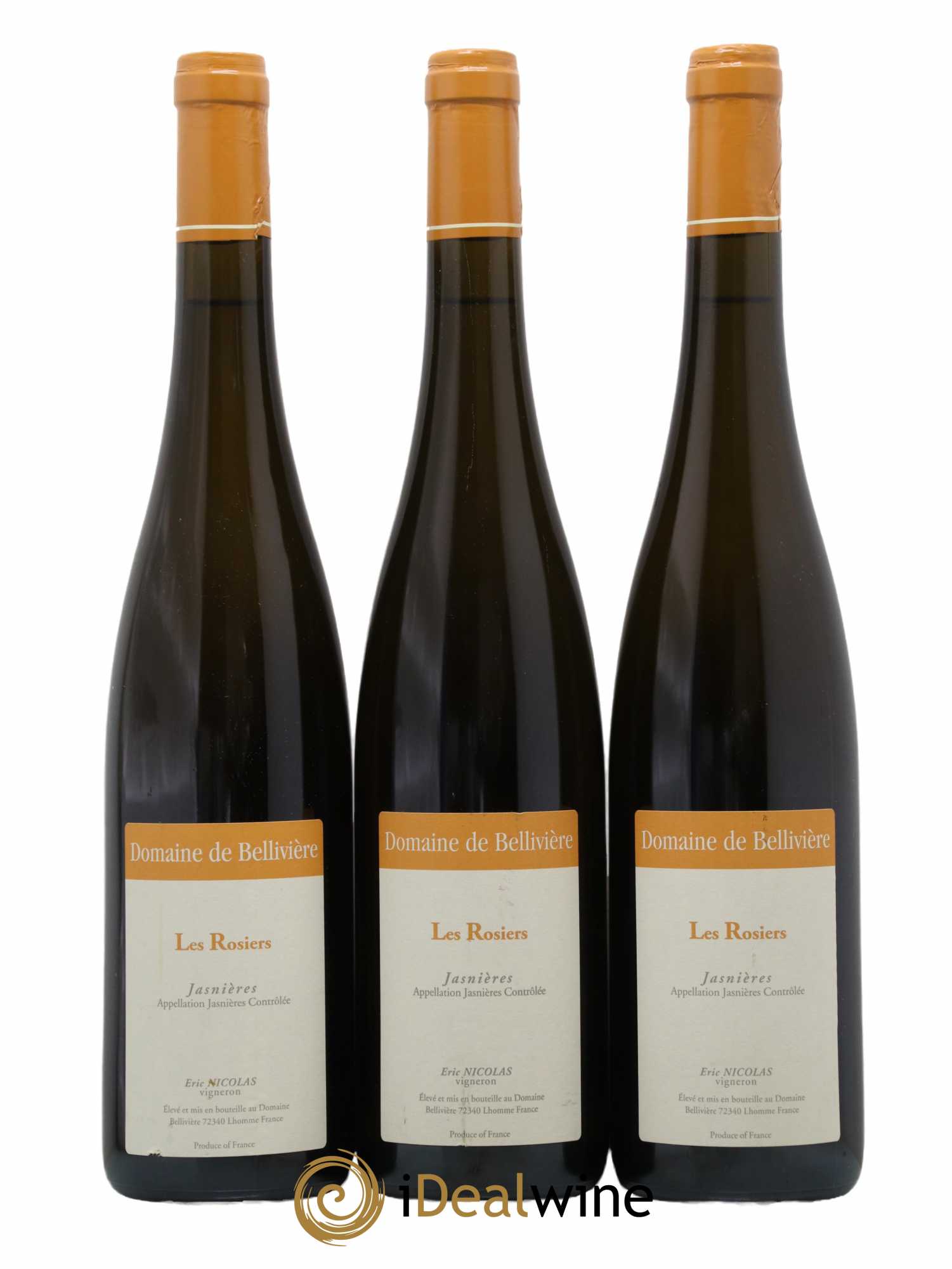 Jasnières Les Rosiers Domaine de Bellivière 2016 - Lot de 3 bouteilles - 0