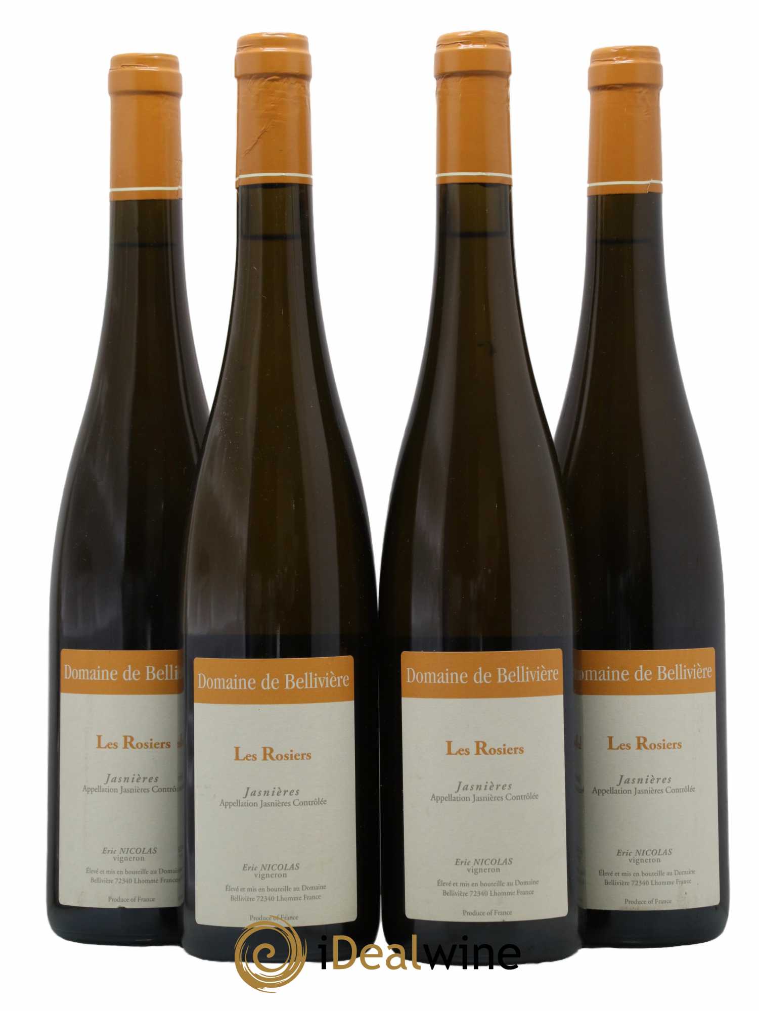 Jasnières Les Rosiers Domaine de Bellivière 2016 - Lot de 4 bouteilles - 0
