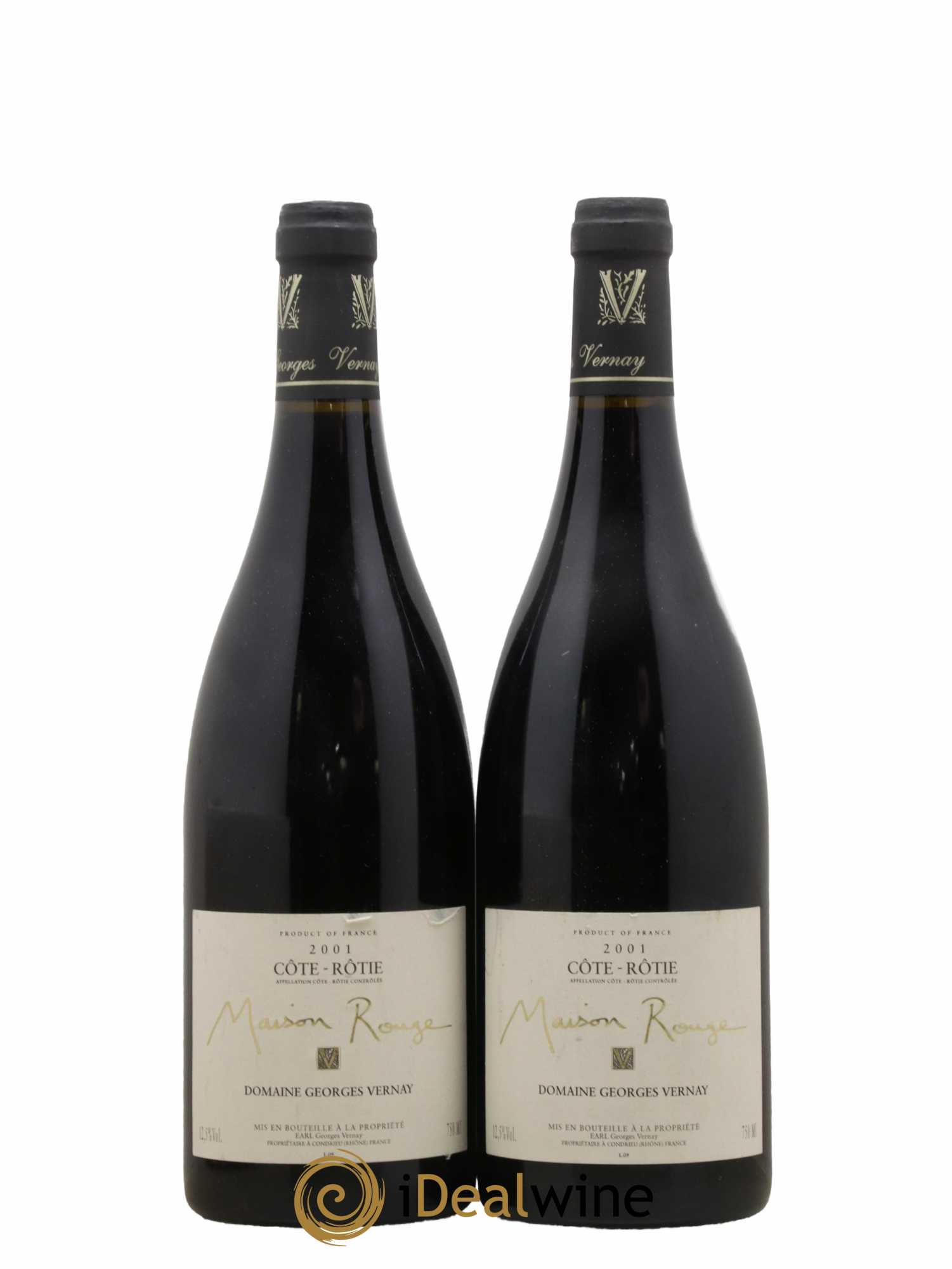 Côte-Rôtie Maison Rouge Georges Vernay 2001 - Lot de 2 bouteilles - 0
