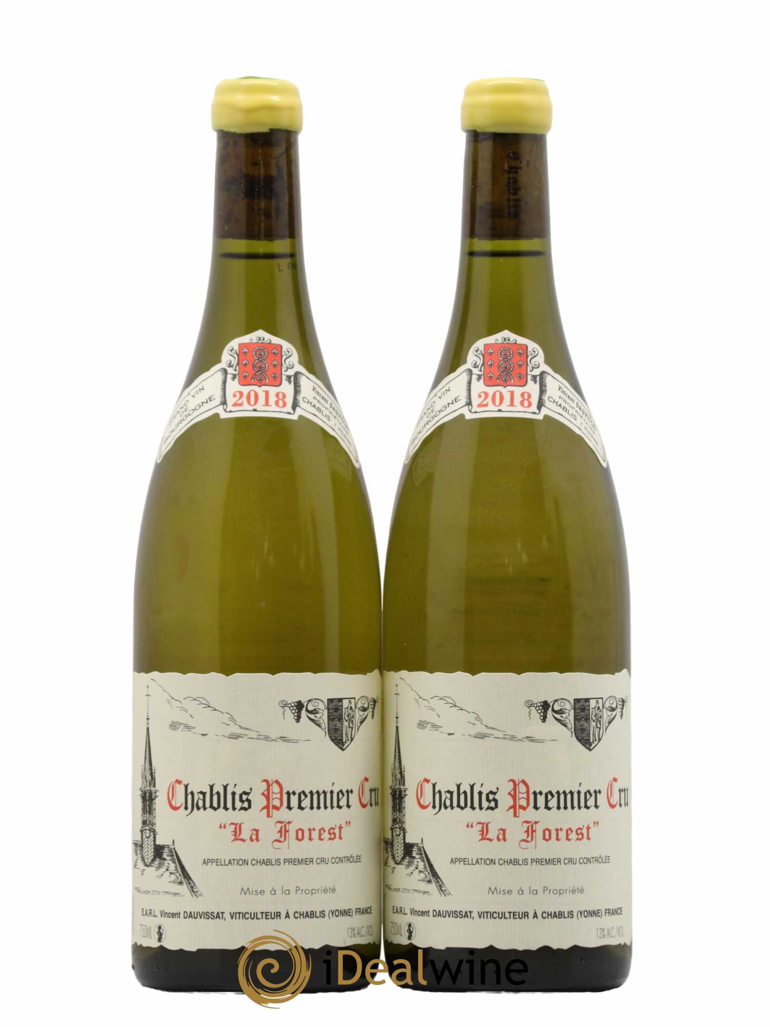 Chablis 1er Cru La Forest Vincent Dauvissat (Domaine) 2018 - Lot de 2 bouteilles - 0