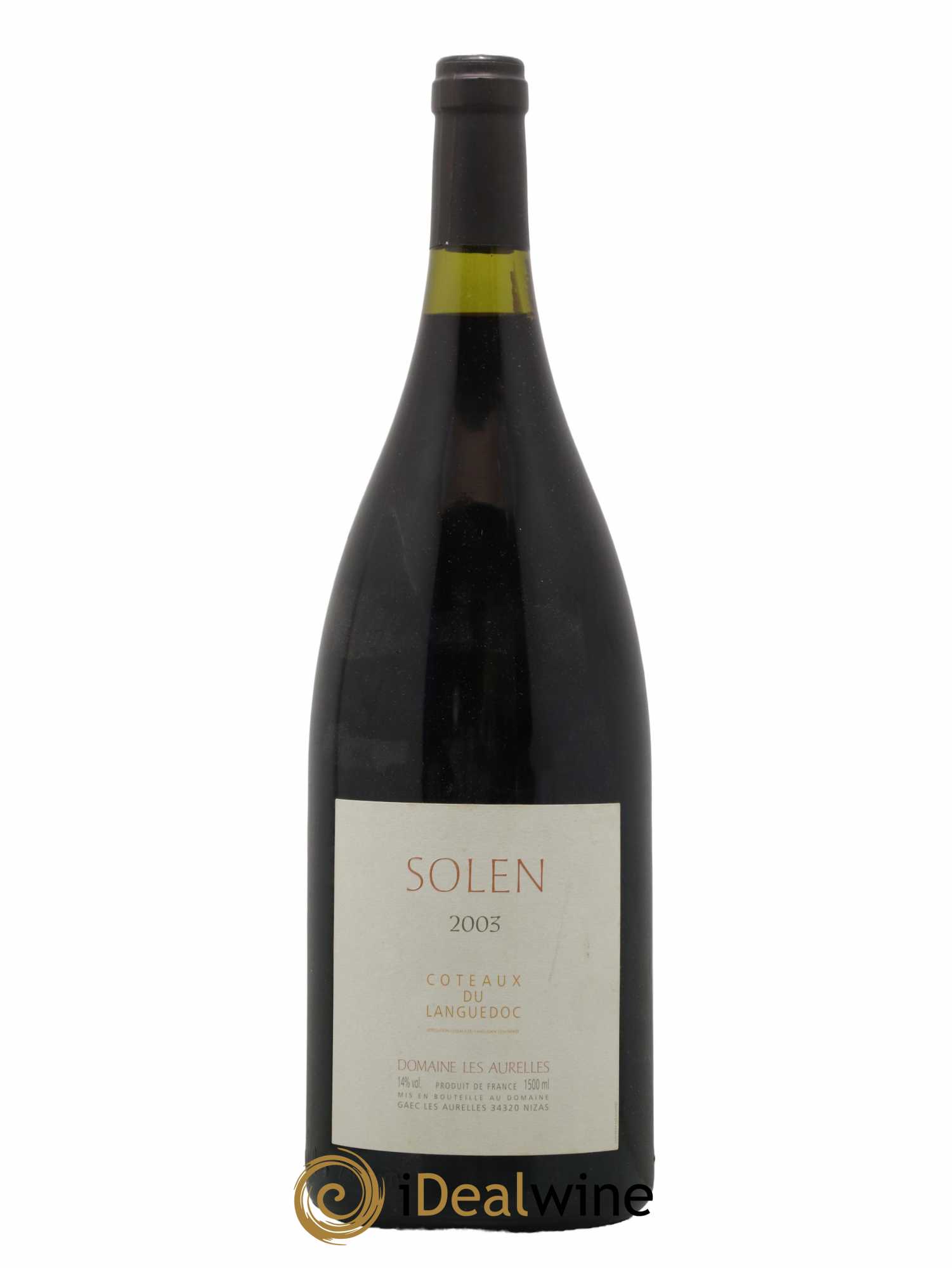 Coteaux du Languedoc Solen Domaine les Aurelles 2003 - Lot de 1 magnum - 0
