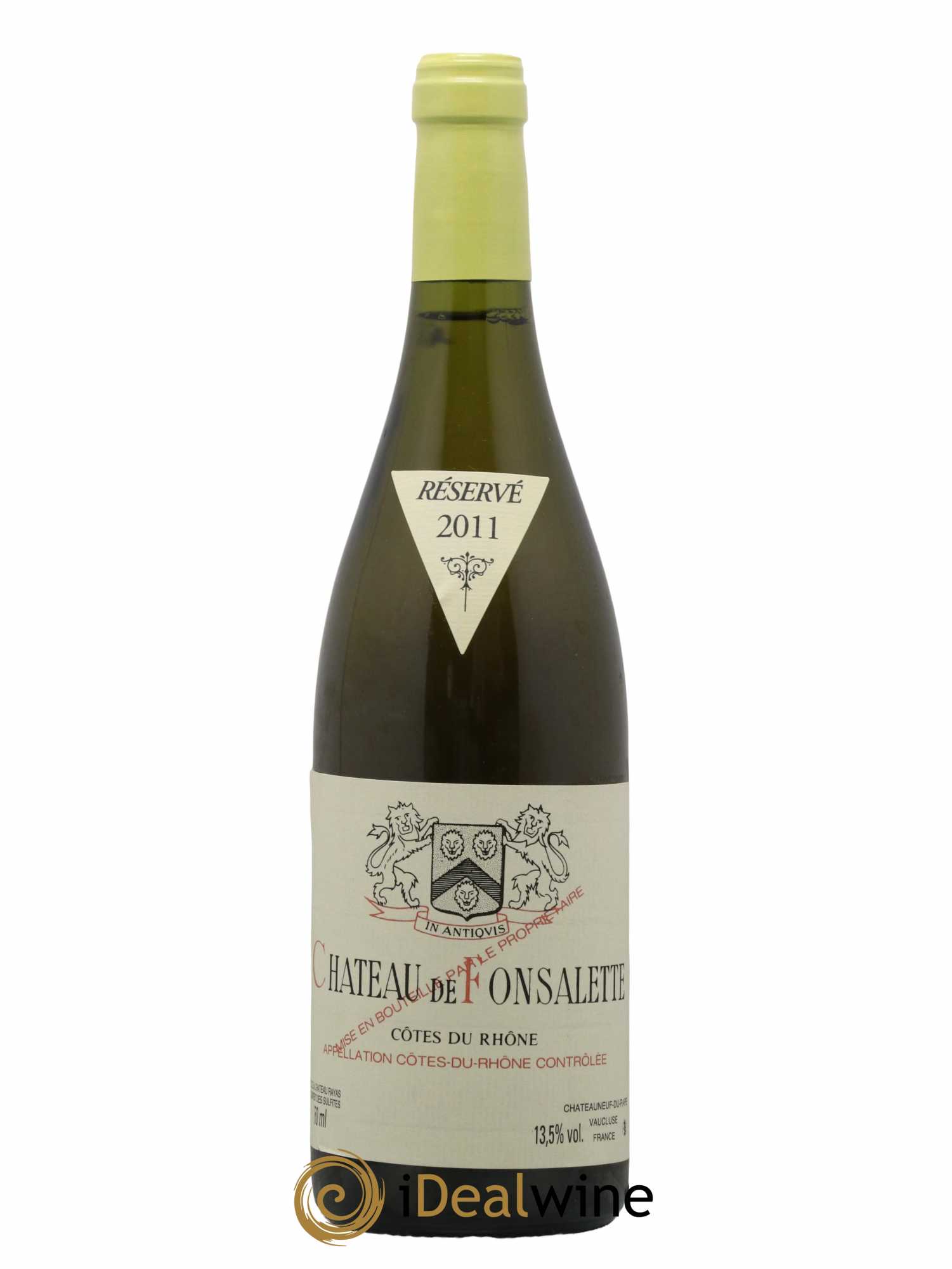 Côtes-du-Rhône Château de Fonsalette Emmanuel Reynaud 2011 - Lot de 1 bouteille - 0