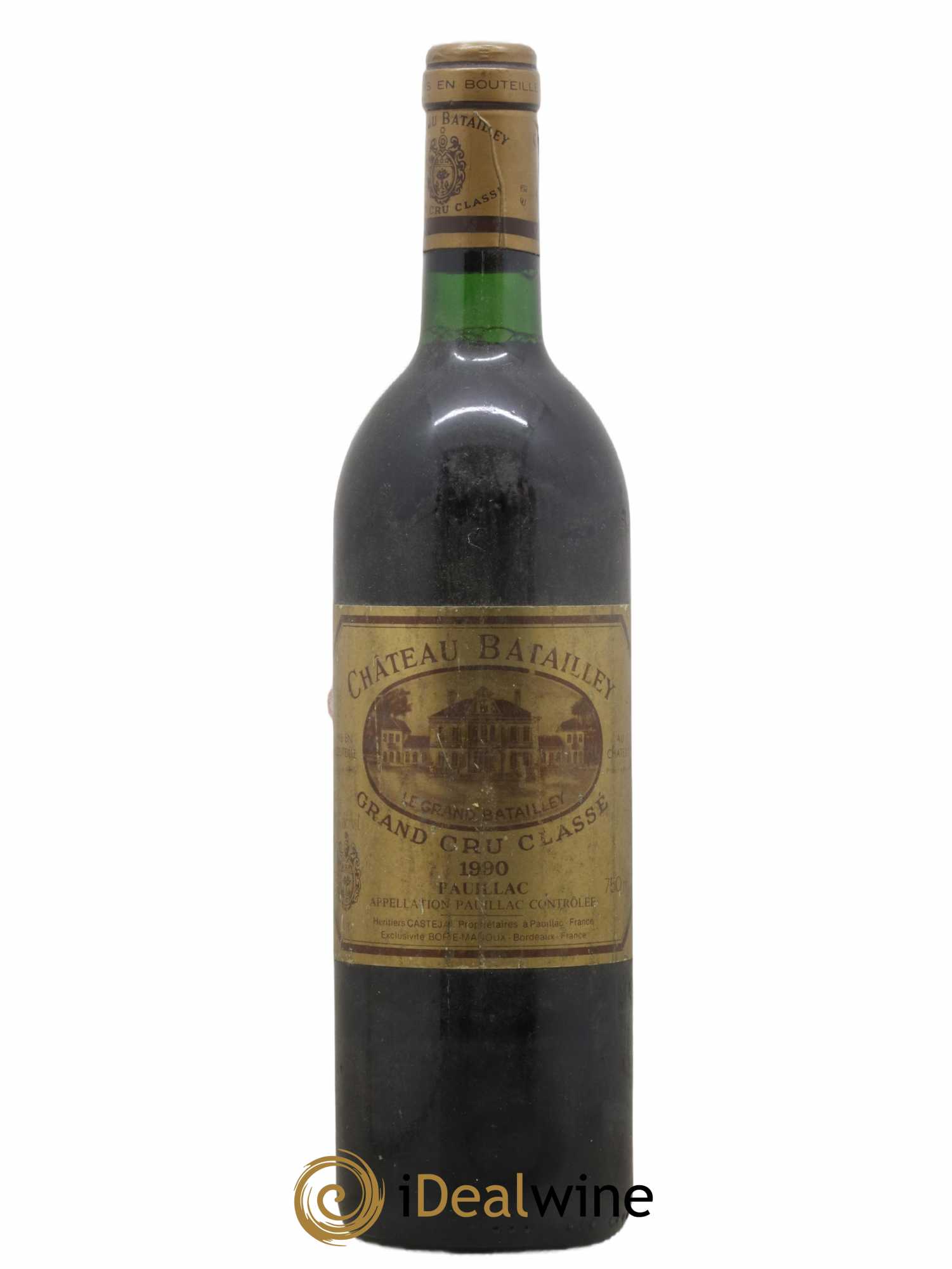 Château Batailley 5ème Grand Cru Classé 1990 - Lot de 1 bouteille - 0