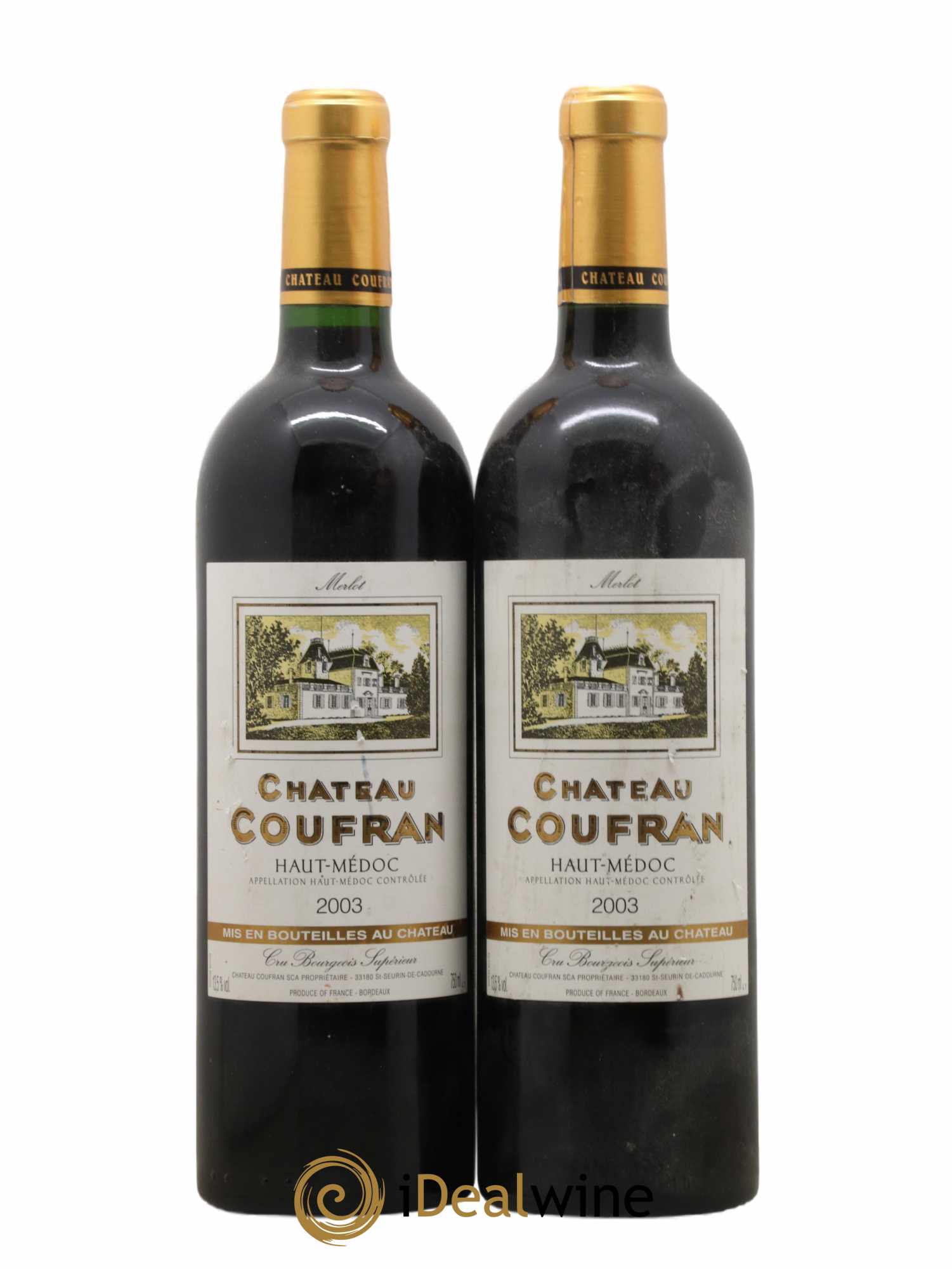 Château Coufran Cru Bourgeois 2003 - Lot de 2 bouteilles - 0