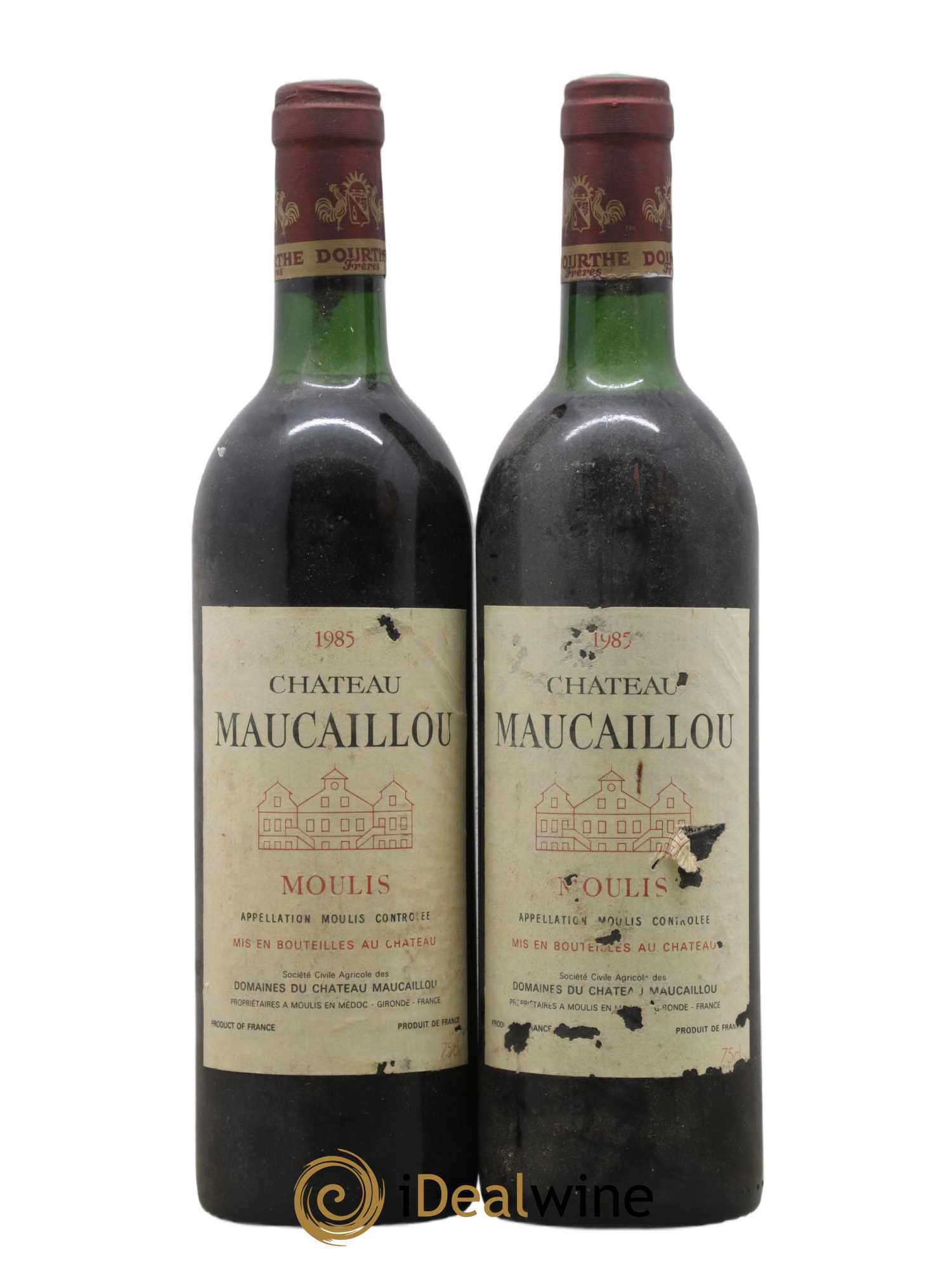 Château Maucaillou 1985 - Lot de 2 bouteilles - 0