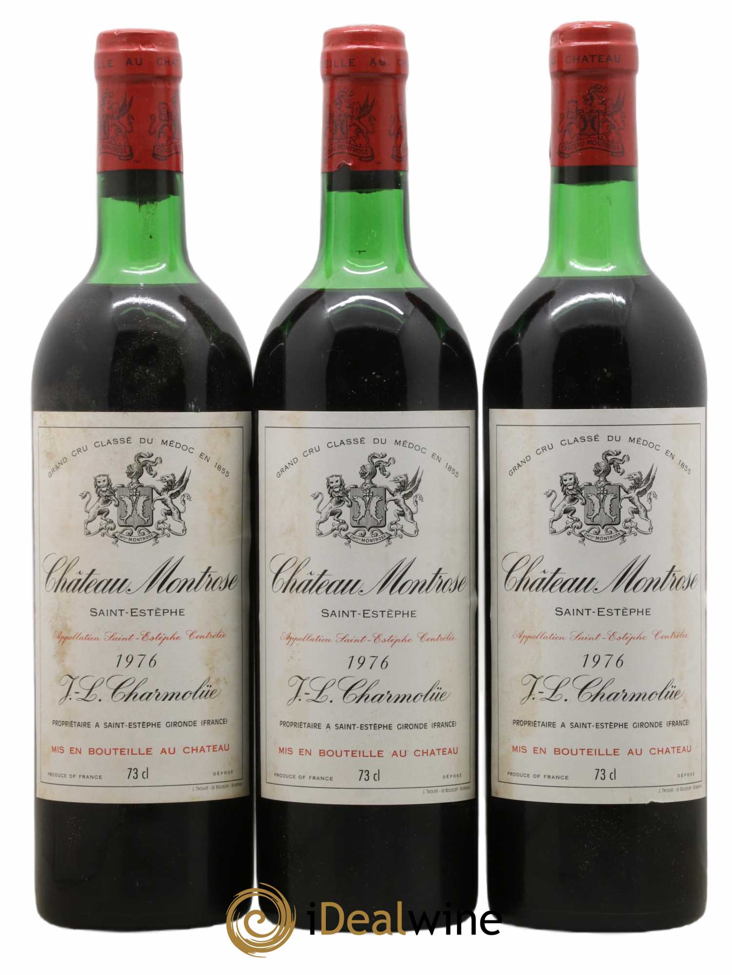 Château Montrose 2ème Grand Cru Classé 1976 - Lot de 3 bouteilles - 0