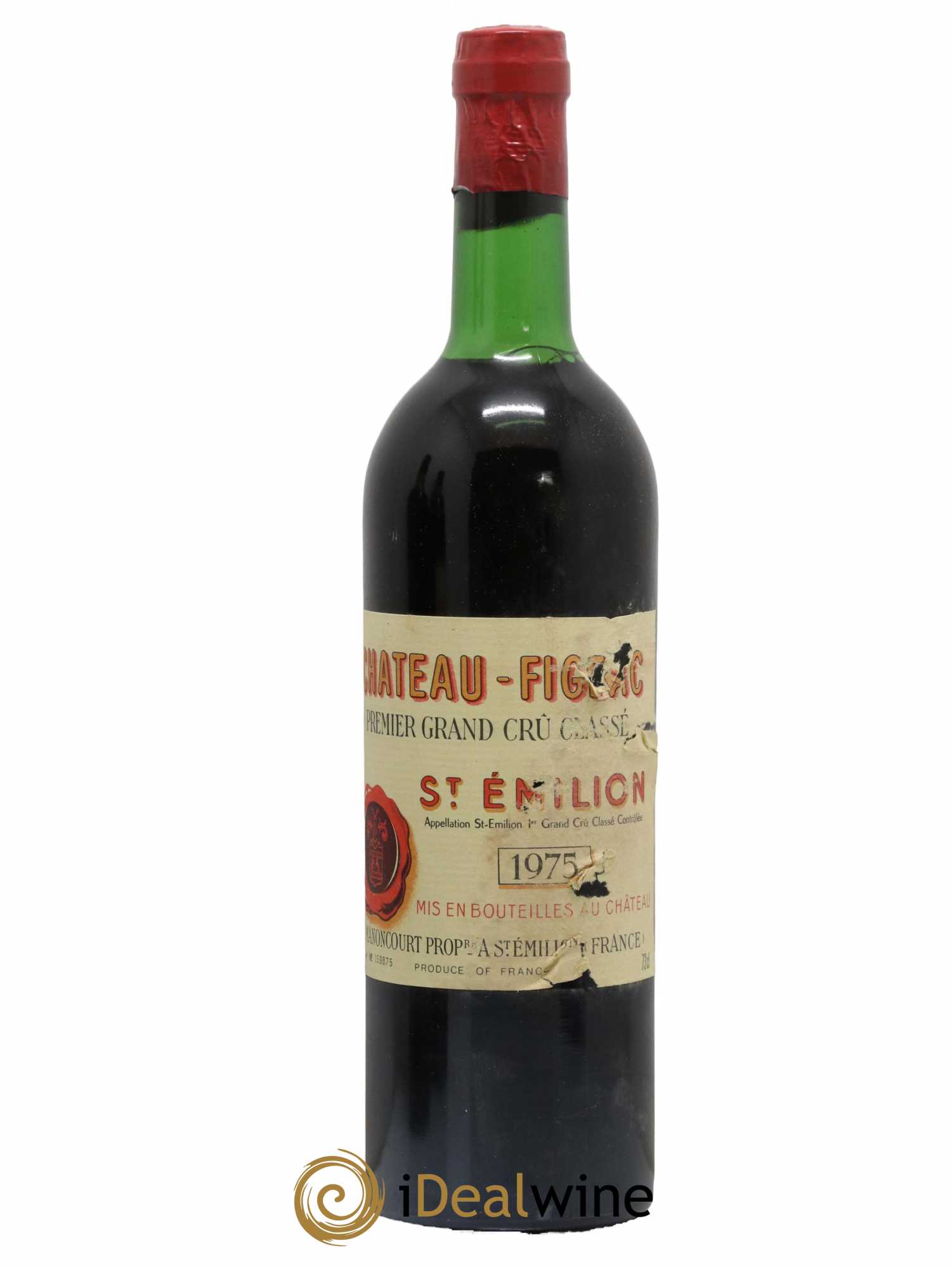Château Figeac 1er Grand Cru Classé A 1975 - Lot de 1 bouteille - 0