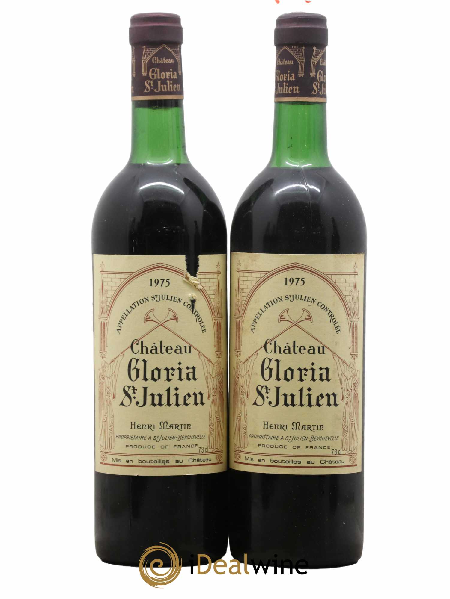 Château Gloria 1975 - Lot de 2 bouteilles - 0