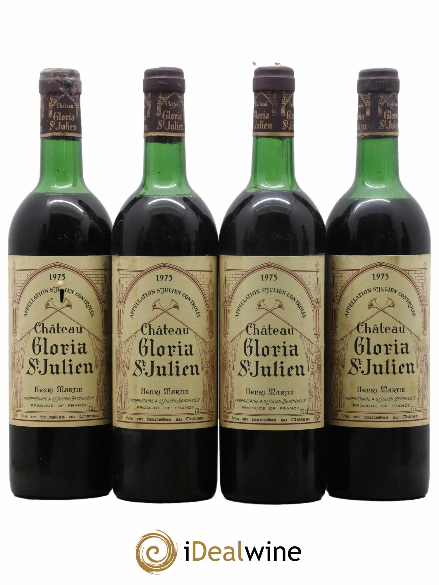 Château Gloria 1975 - Lot de 4 bouteilles - 0