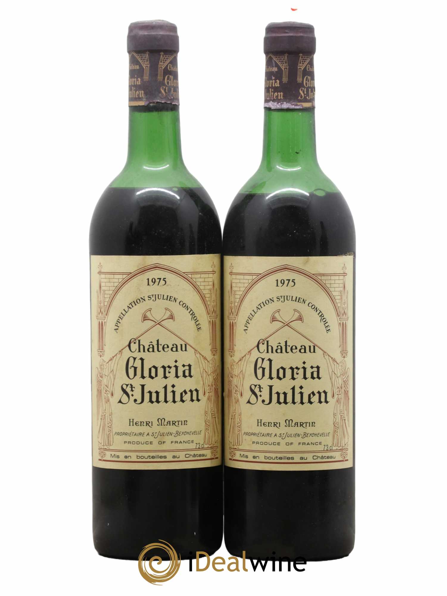 Château Gloria 1975 - Lot de 2 bouteilles - 0