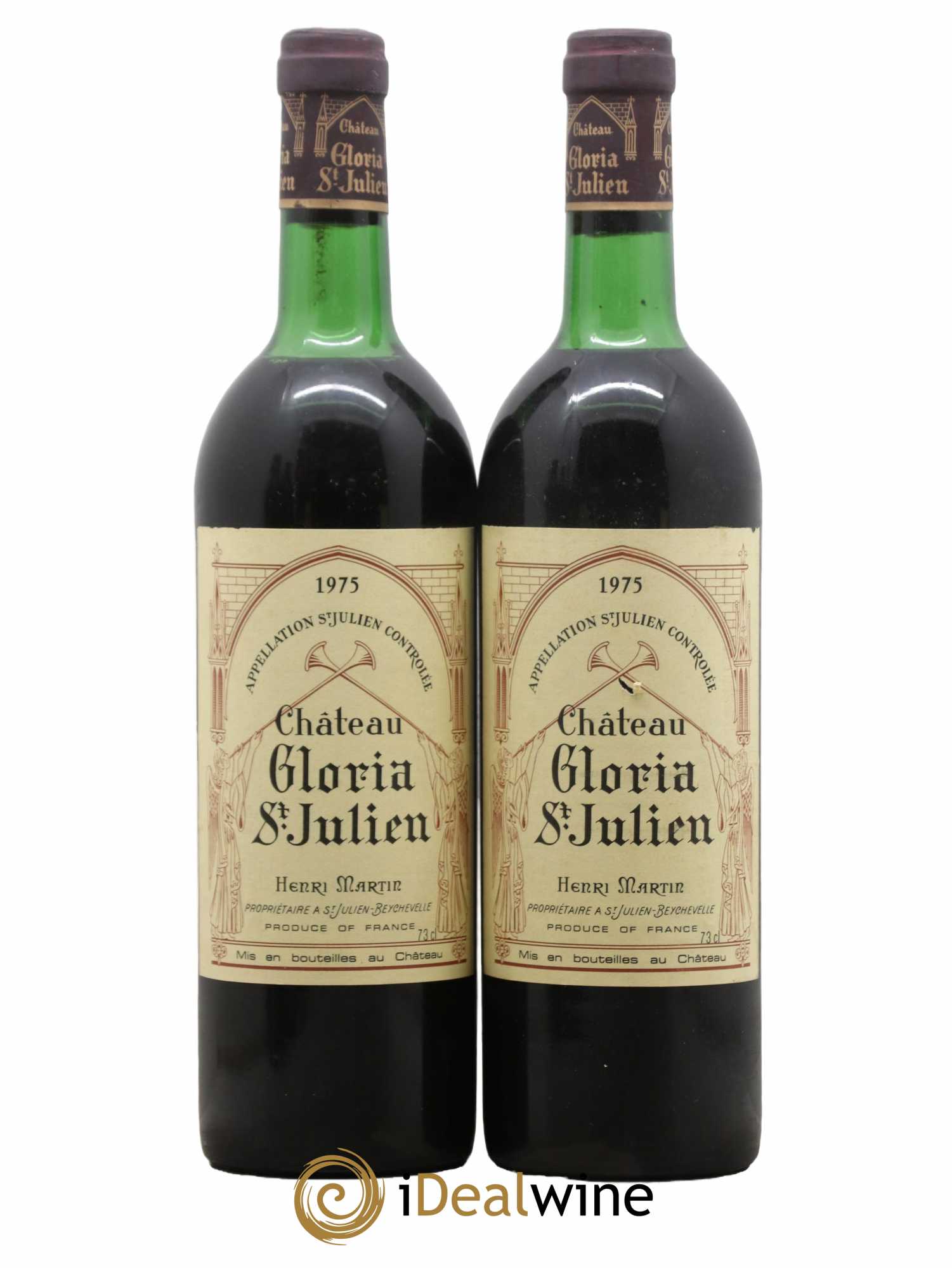 Château Gloria 1975 - Lot de 2 bouteilles - 0