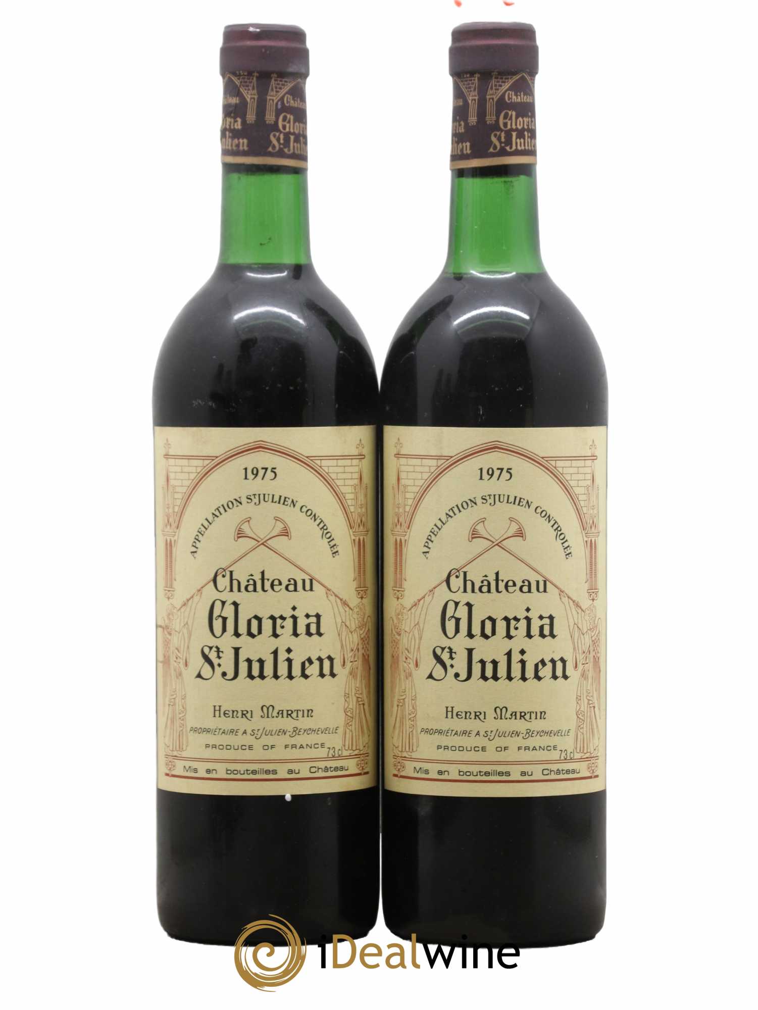 Château Gloria 1975 - Lot de 2 bouteilles - 0