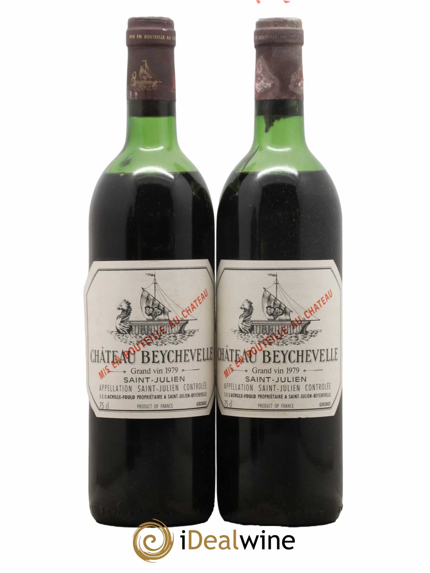 Château Beychevelle 4ème Grand Cru Classé 1979 - Lot de 2 bouteilles - 0