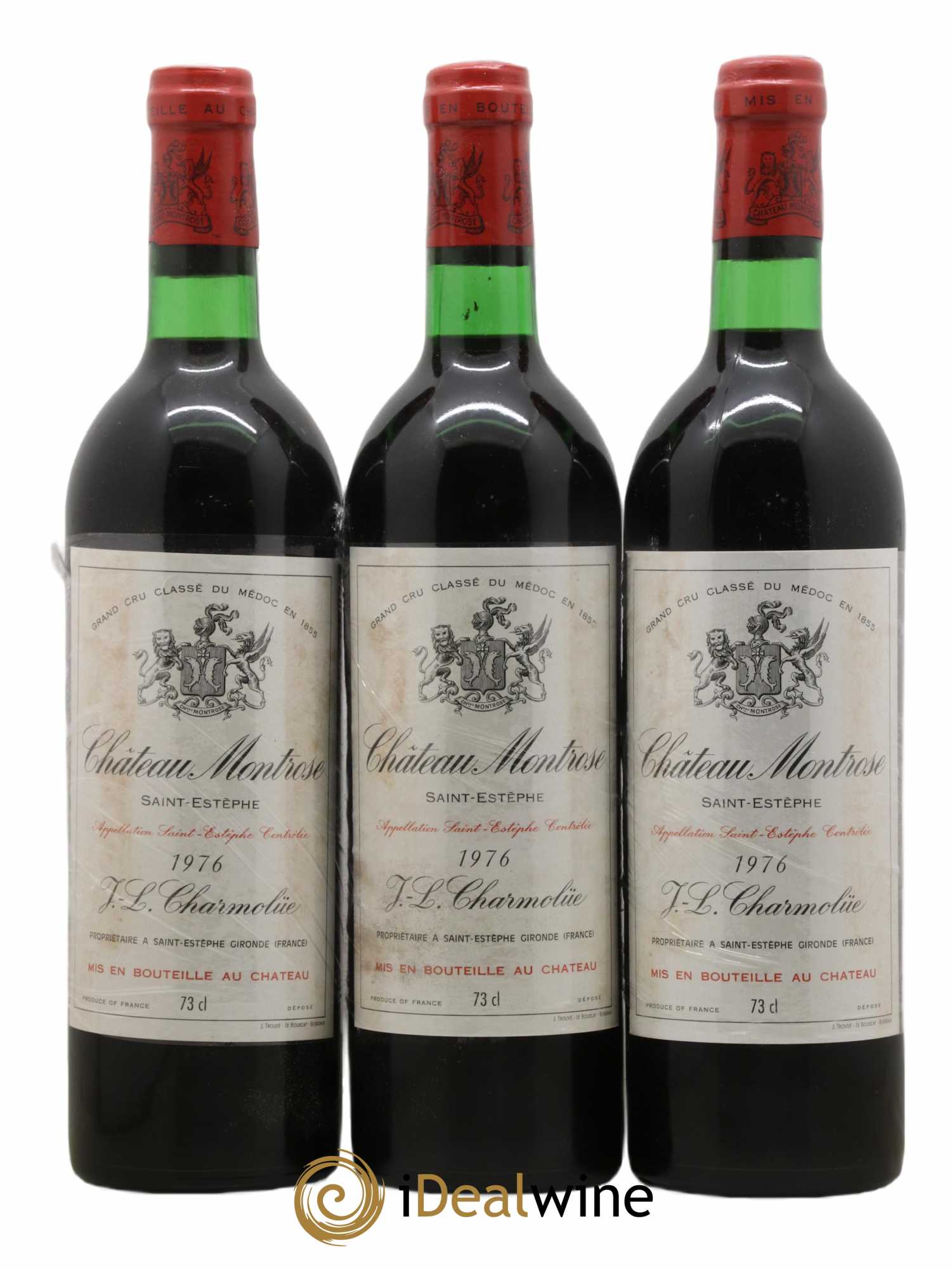 Château Montrose 2ème Grand Cru Classé 1976 - Lot de 3 bouteilles - 0