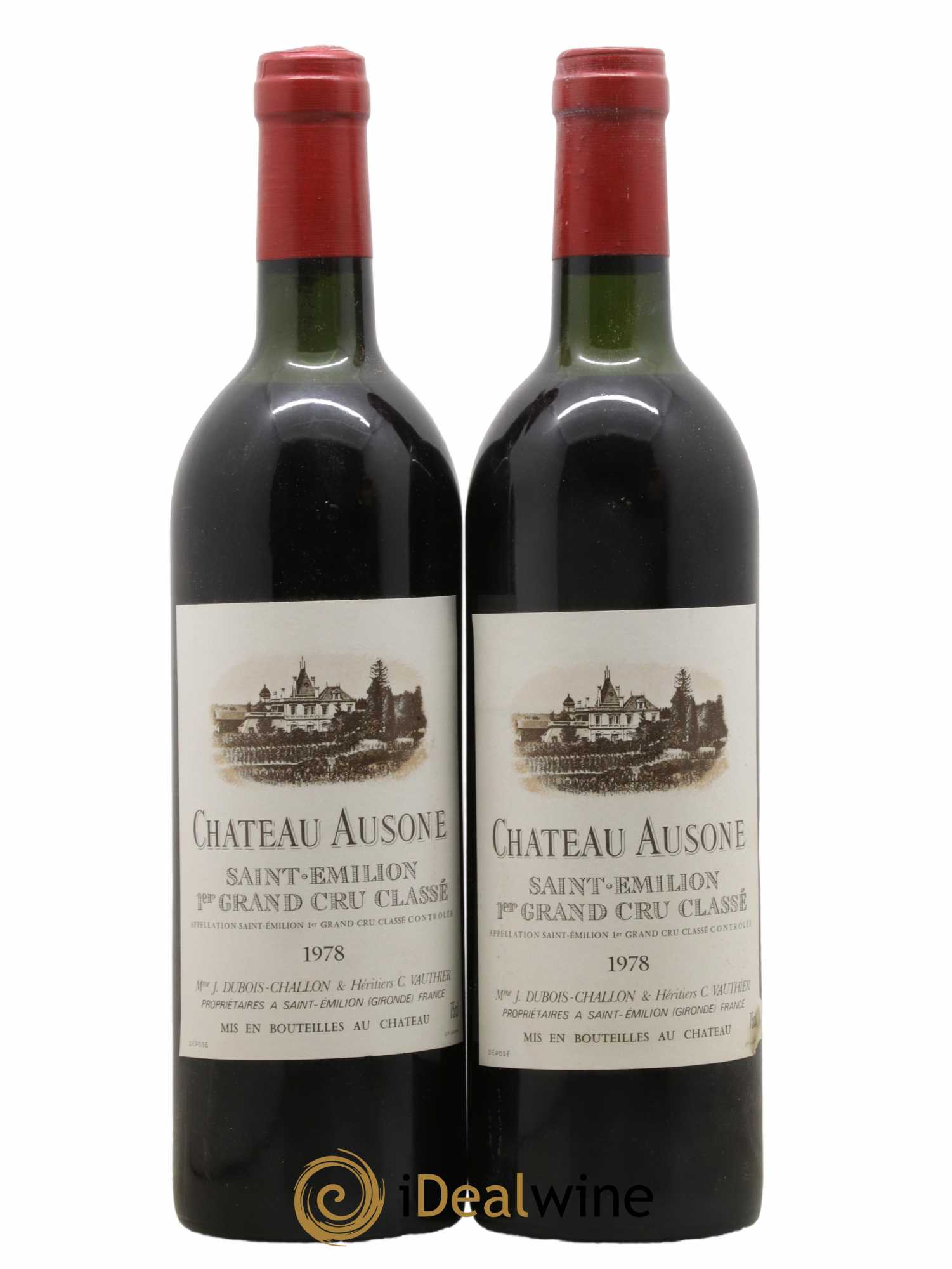 Château Ausone 1er Grand Cru Classé A 1978 - Lot de 2 bouteilles - 0