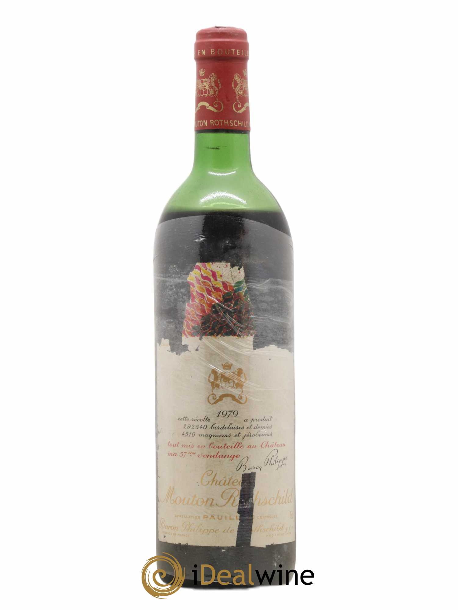 Château Mouton Rothschild 1er Grand Cru Classé 1979 - Lot de 1 bouteille - 0