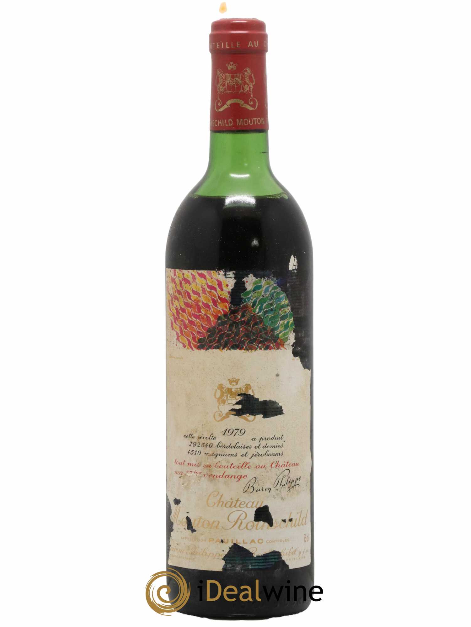 Château Mouton Rothschild 1er Grand Cru Classé 1979 - Lot de 1 bouteille - 0