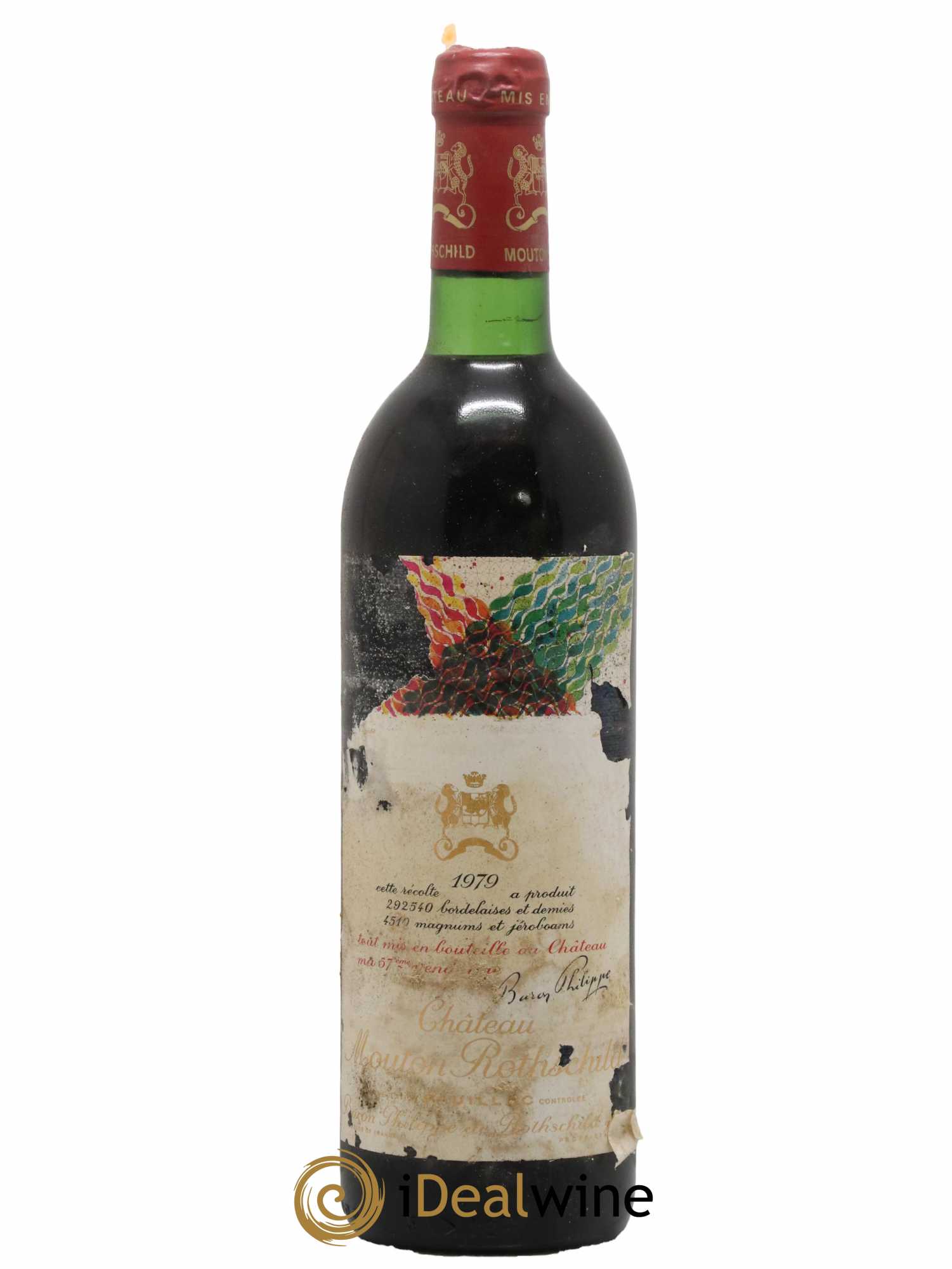 Château Mouton Rothschild 1er Grand Cru Classé 1979 - Lot de 1 bouteille - 0