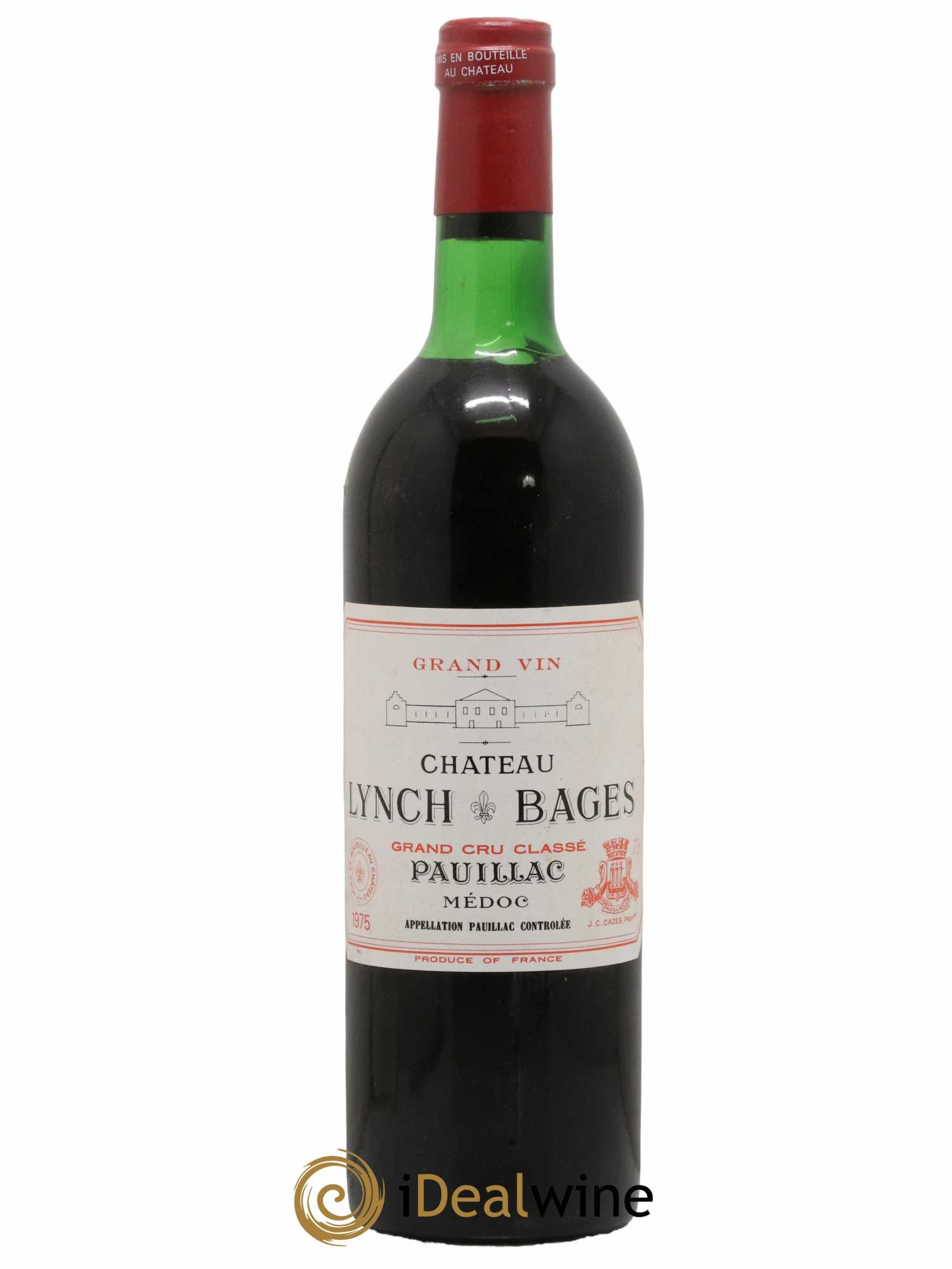 Château Lynch Bages 5ème Grand Cru Classé 1975 - Lot de 1 bouteille - 0