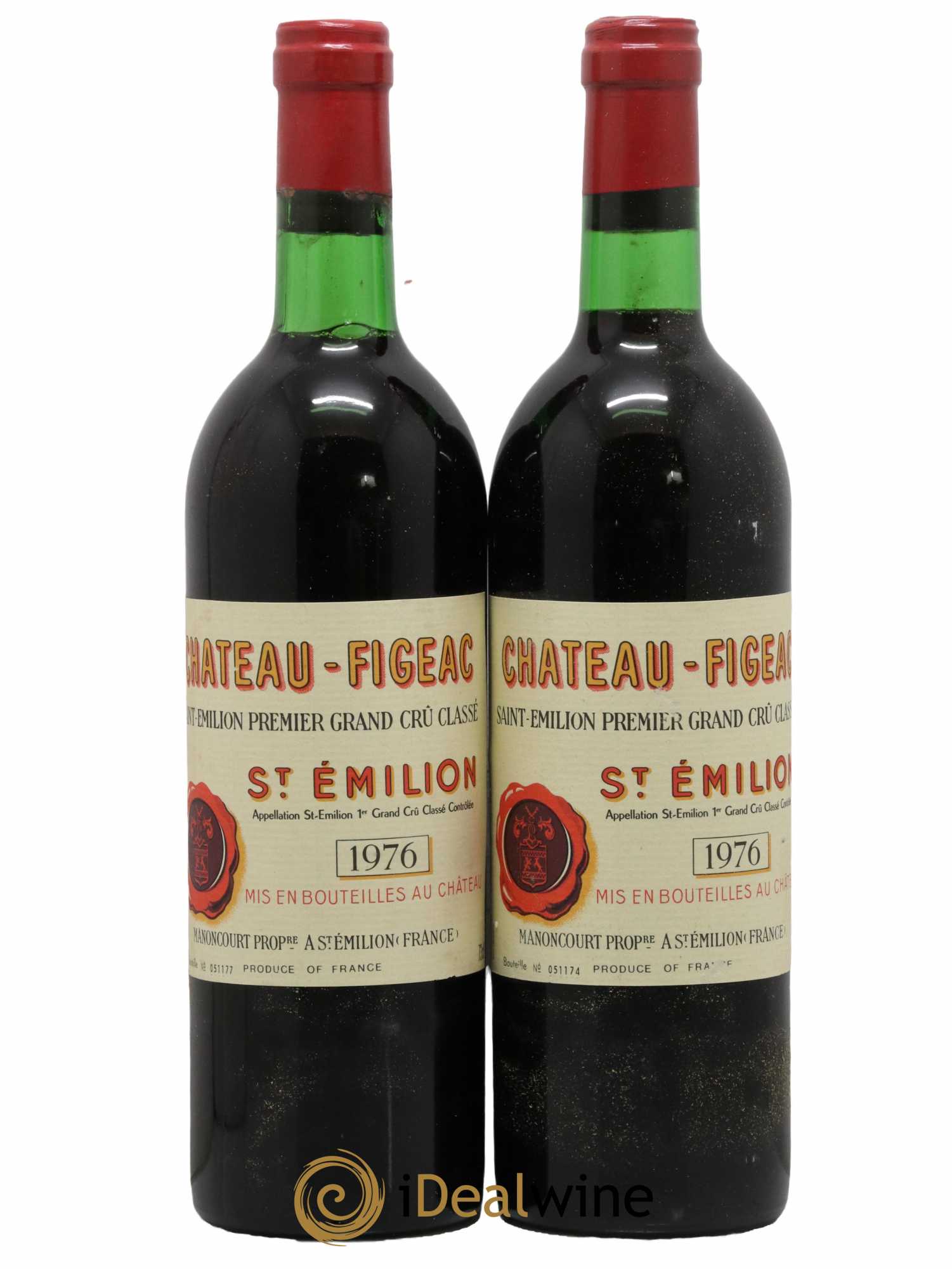 Château Figeac 1er Grand Cru Classé A 1976 - Lot de 2 bouteilles - 0
