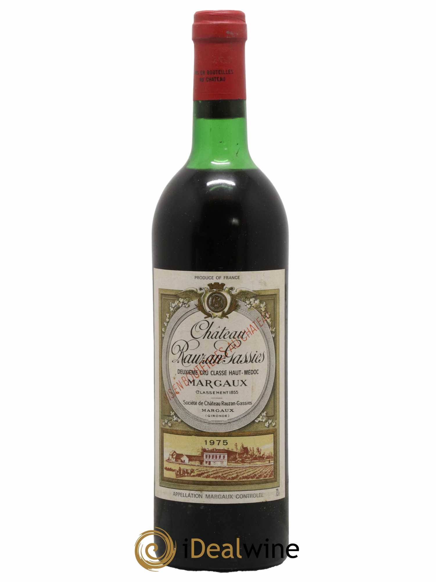 Château Rauzan-Gassies 2ème Grand Cru Classé 1975 - Lot de 1 bouteille - 0