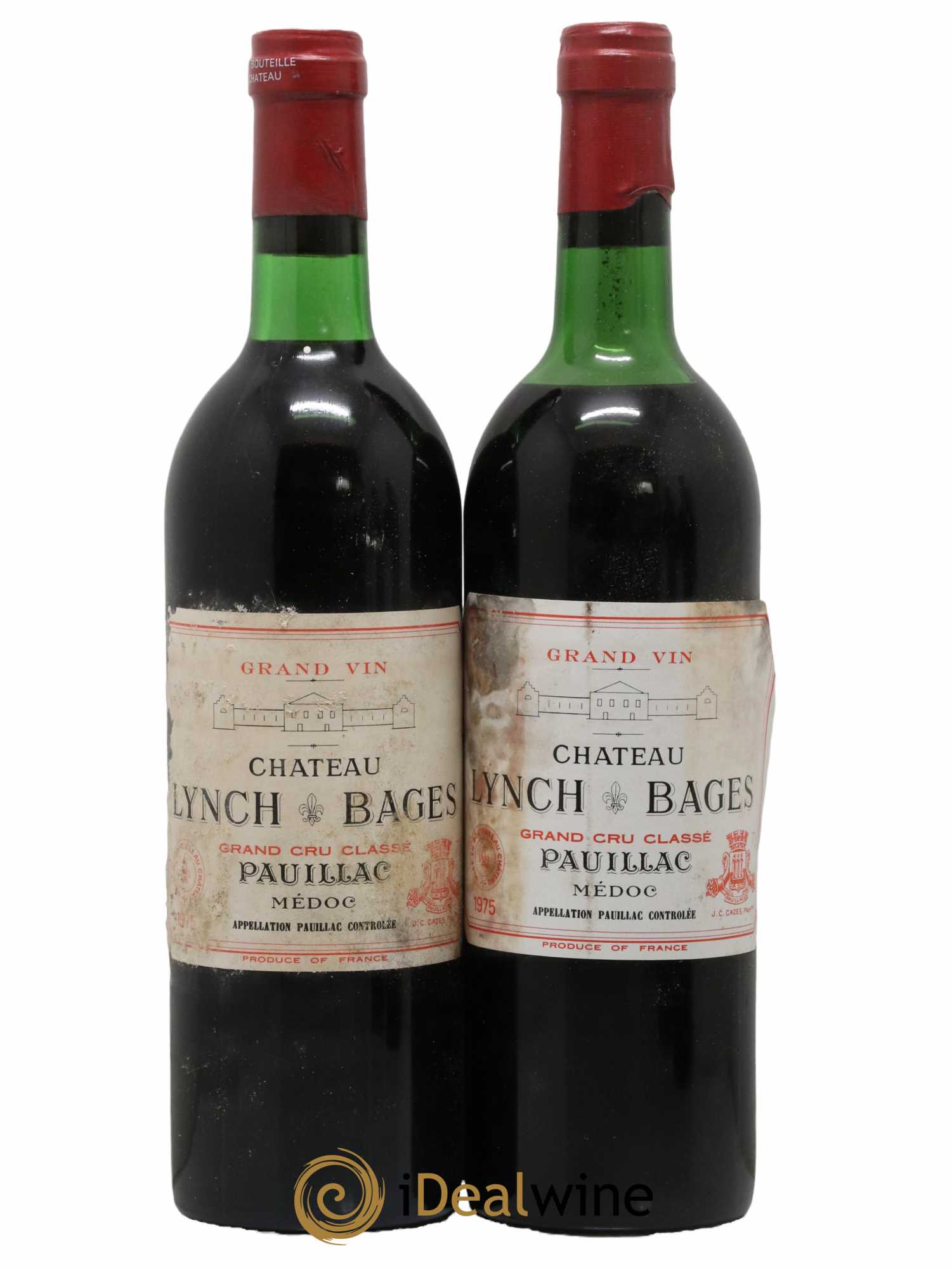 Château Lynch Bages 5ème Grand Cru Classé 1975 - Lot de 2 bouteilles - 0