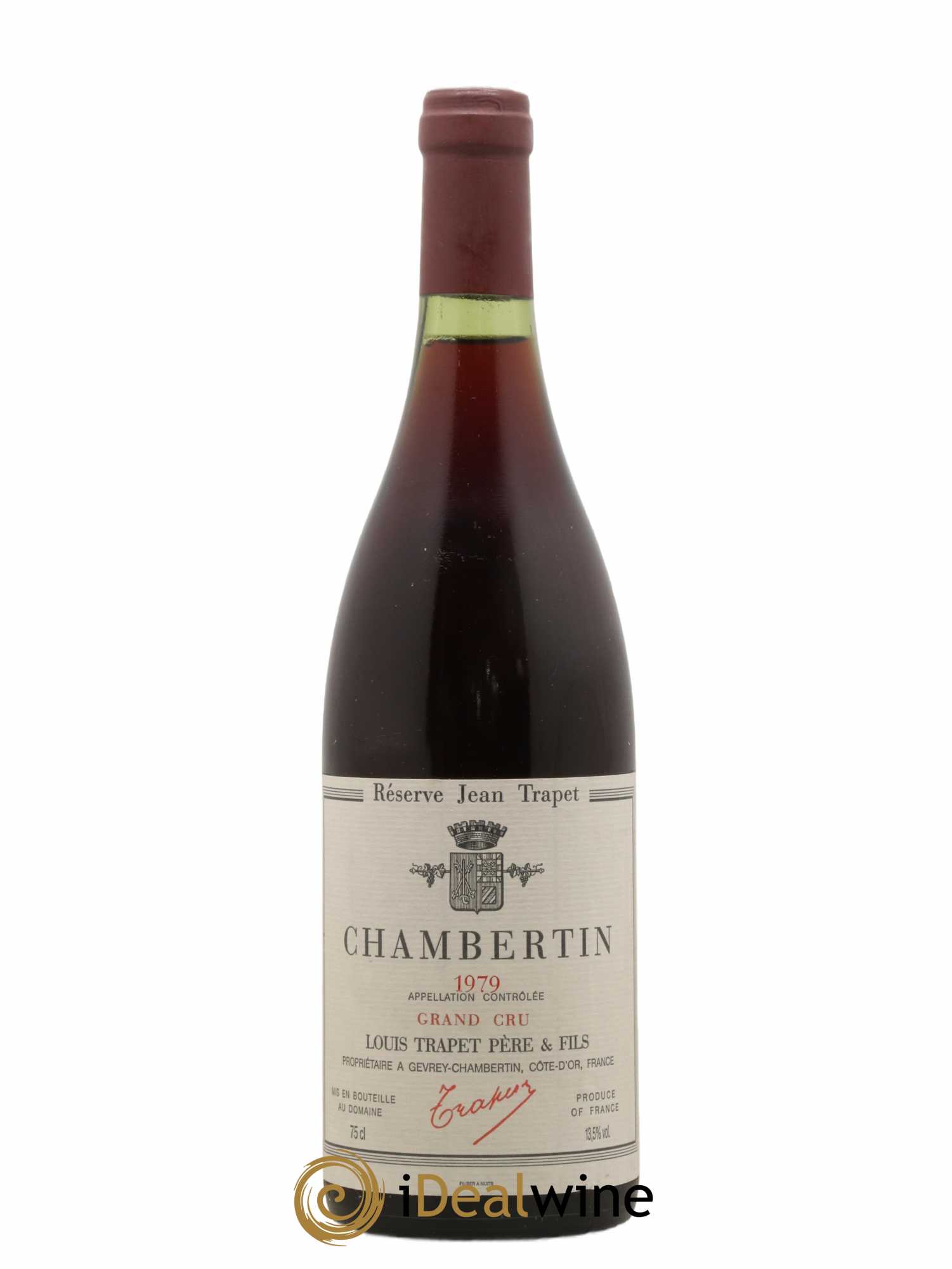 Chambertin Grand Cru Domaine Trapet Reserve Jean Trapet 1979 - Lot de 1 bouteille - 0