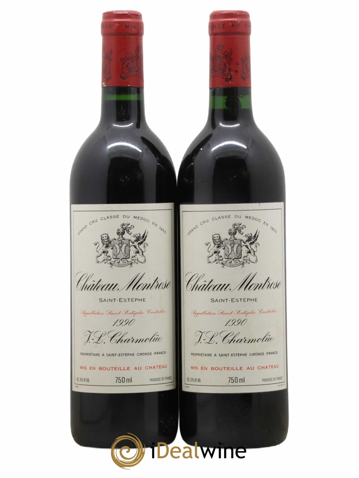Château Montrose 2ème Grand Cru Classé 1990 - Lot de 2 bouteilles - 0