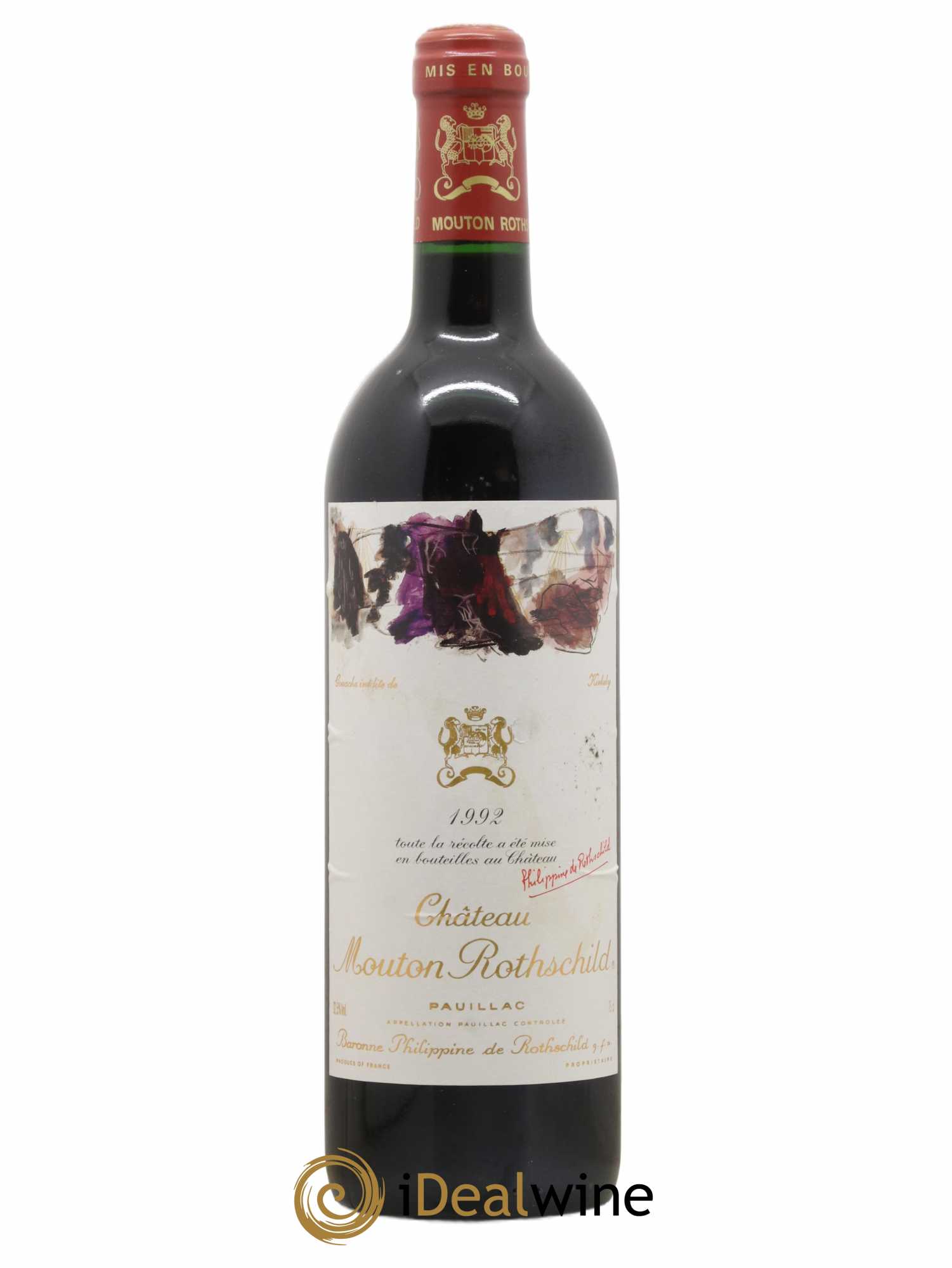 Château Mouton Rothschild 1er Grand Cru Classé 1992 - Lot de 1 bouteille - 0