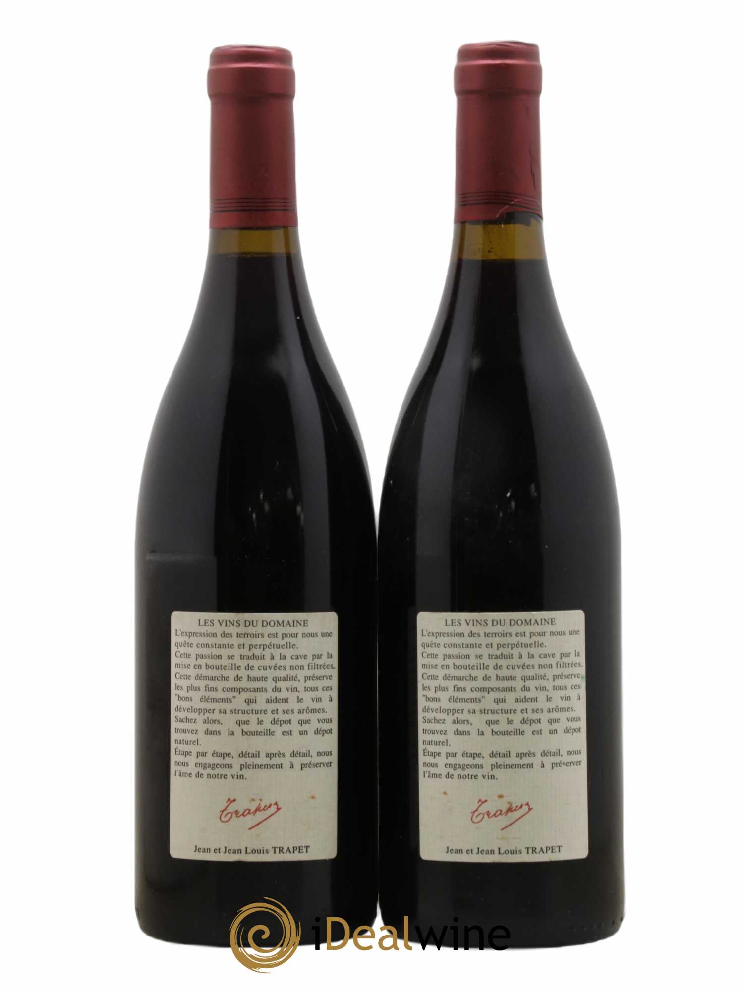 Chambertin Grand Cru Domaine Trapet 1995 - Lot de 2 bouteilles - 1
