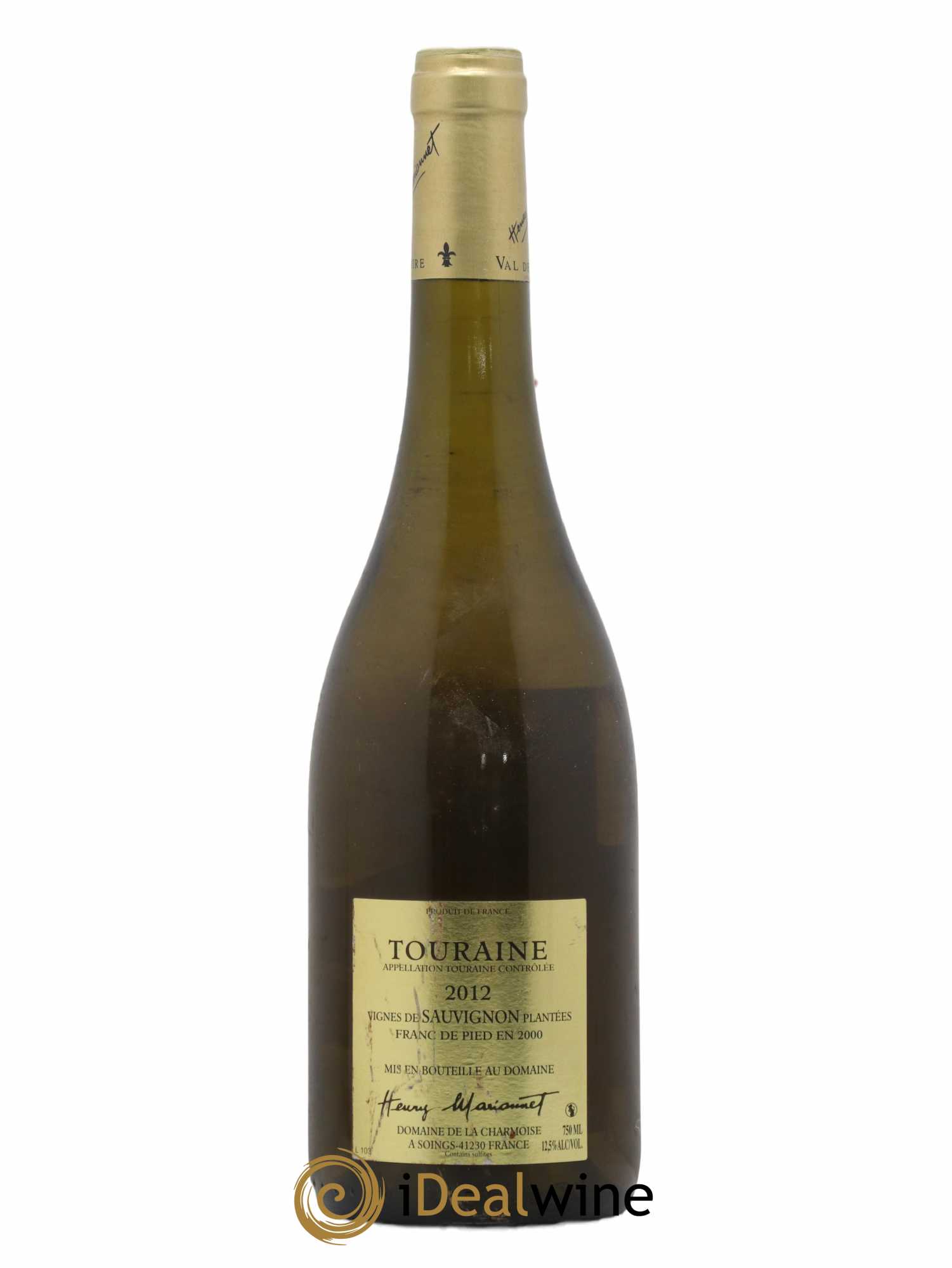 Touraine Vini Fera Vignes Prephylloxeriques Henry Marionnet 2012 - Lot de 1 bouteille - 1