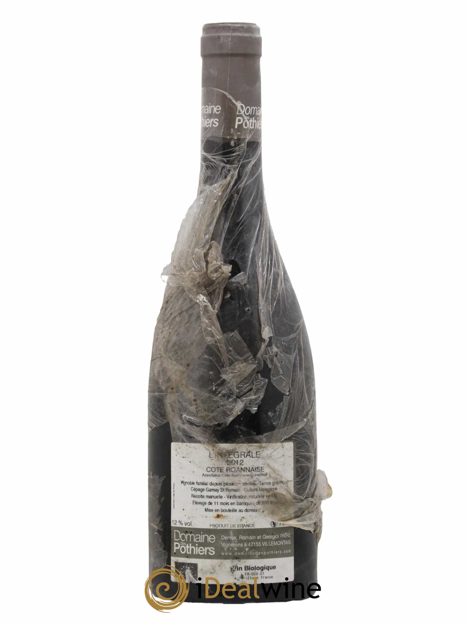Côte Roannaise L'Intégrale Domaine des Pothiers 2012 - Lot de 1 bouteille - 1