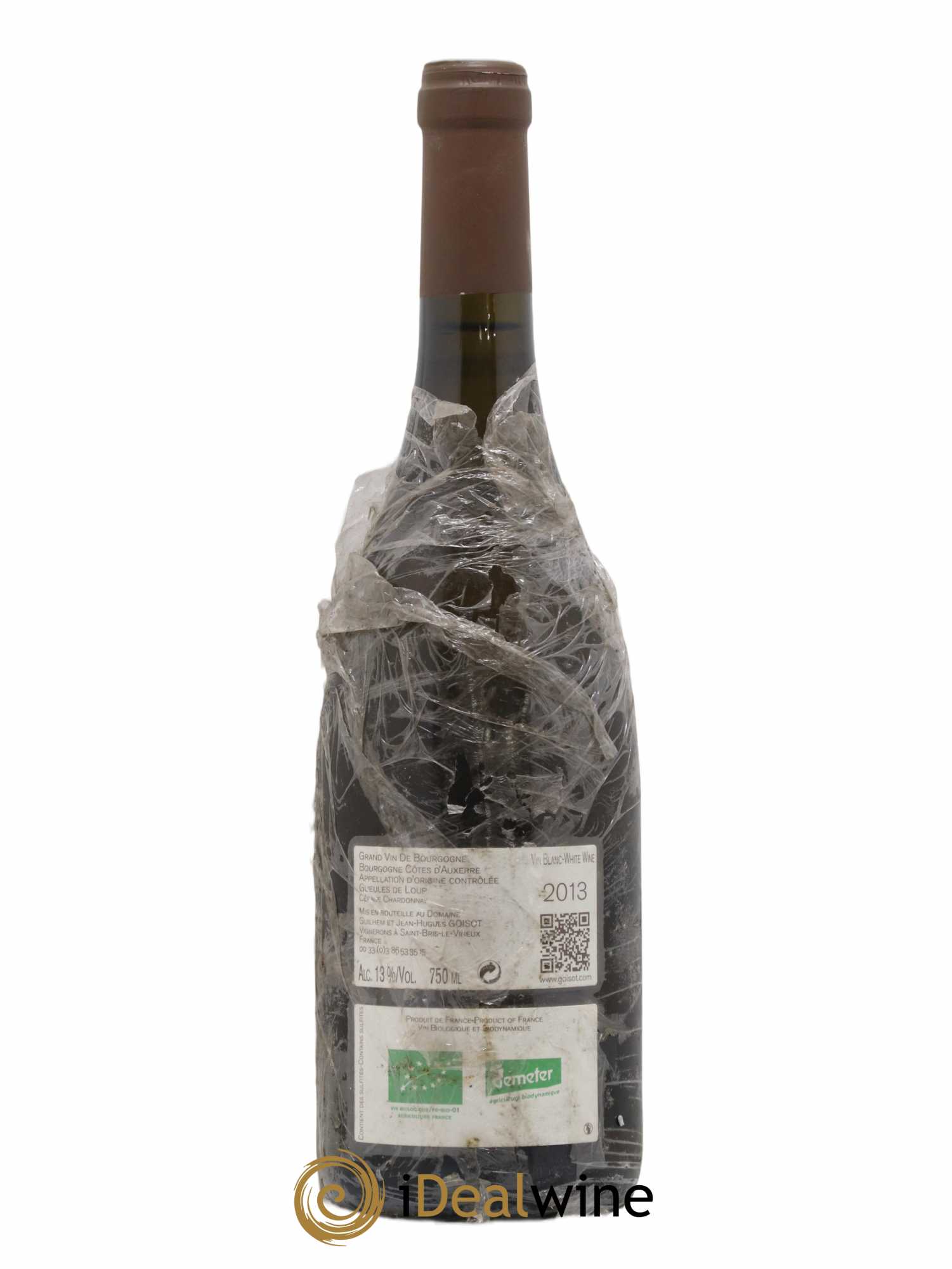 Bourgogne Côtes d'Auxerre Gueules de Loup Goisot 2013 - Lot de 1 bouteille - 1