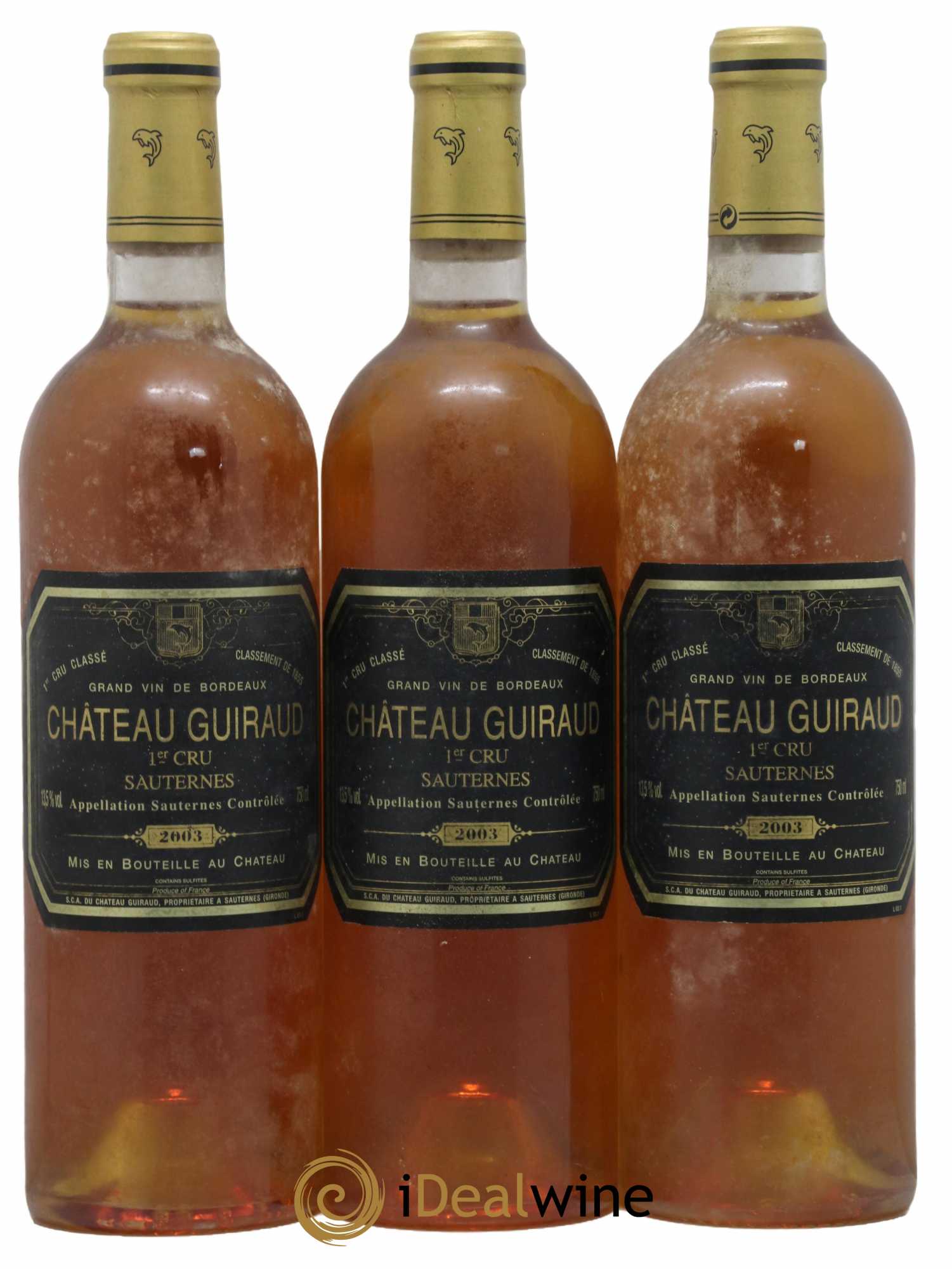 Château Guiraud 1er Grand Cru Classé 2003 - Lotto di 3 bottiglie - 0