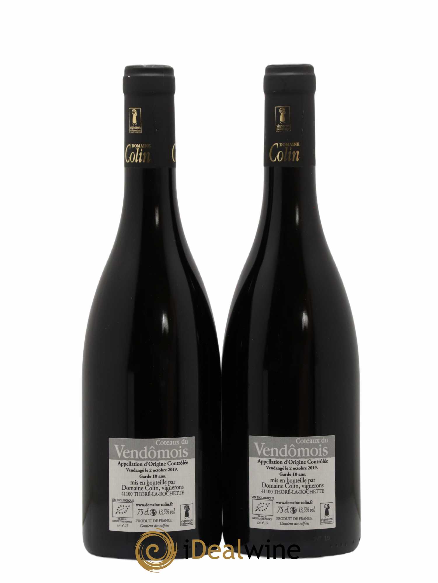 Divers Colin Côteaux Vendomois Intuition 2019 - Lot de 2 bouteilles - 1