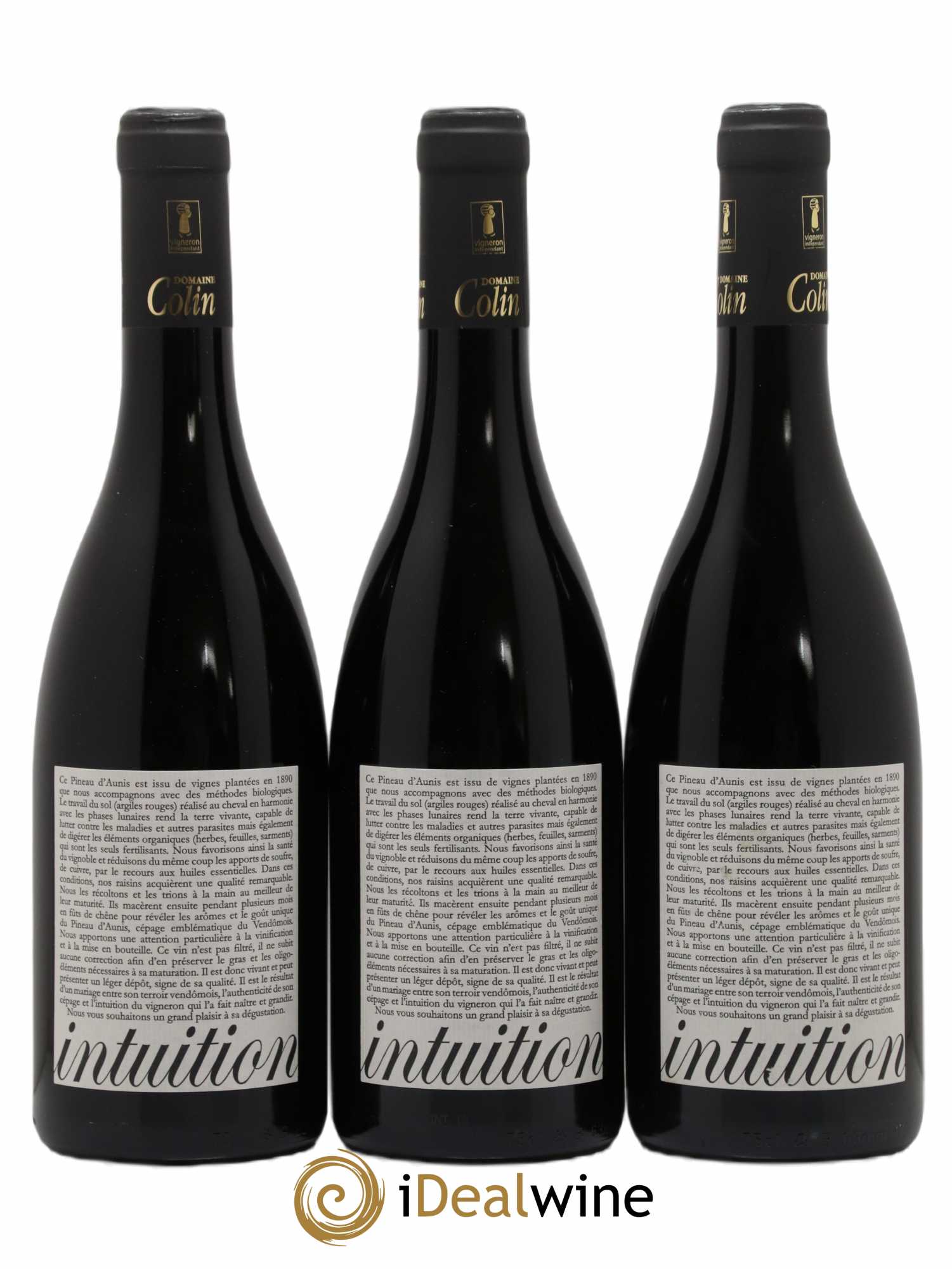 Divers Colin Côteaux Vendomois Intuition 2019 - Lot de 3 bouteilles - 0