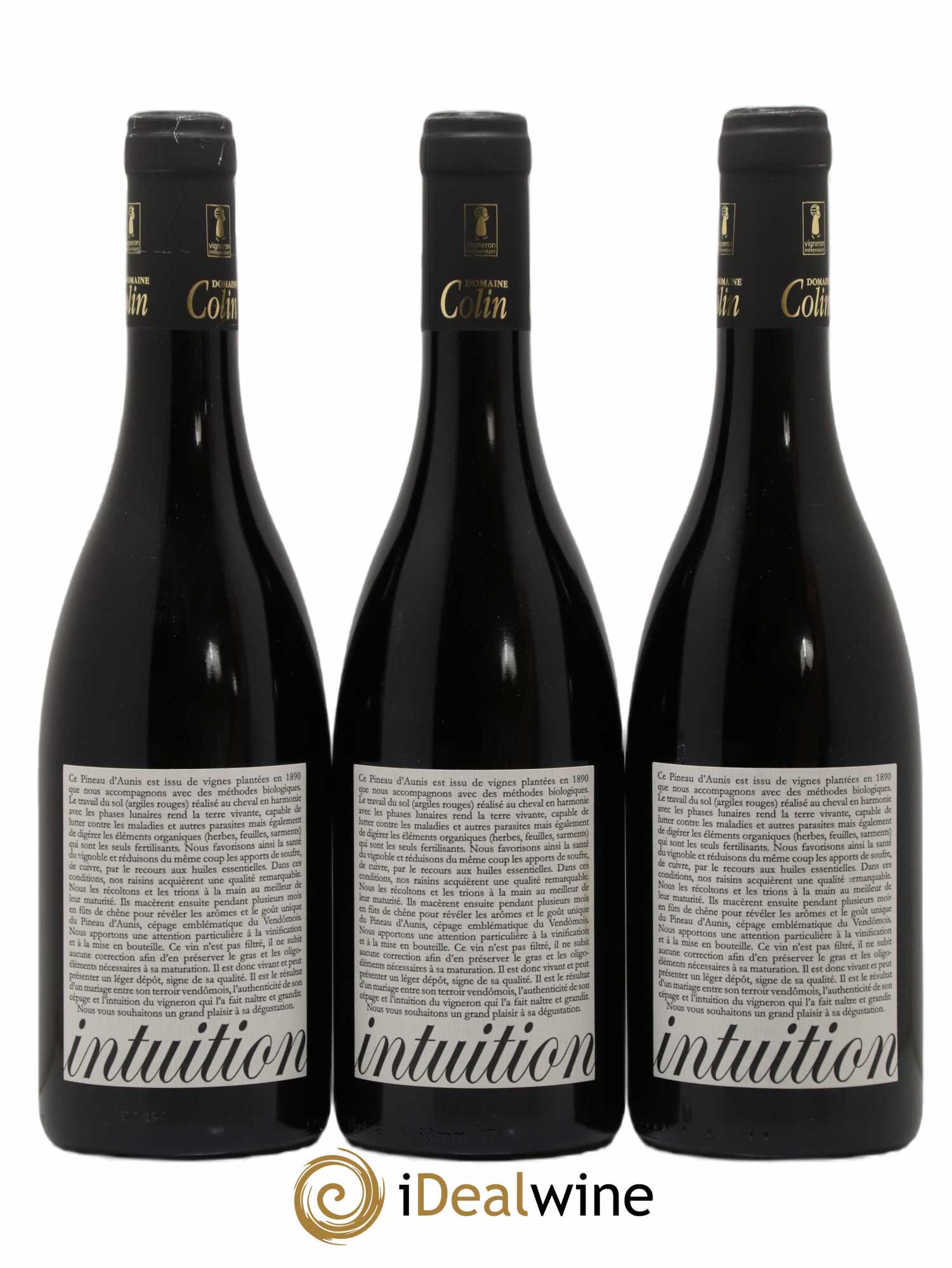 Divers Colin Côteaux Vendomois Intuition 2019 - Lot de 3 bouteilles - 0