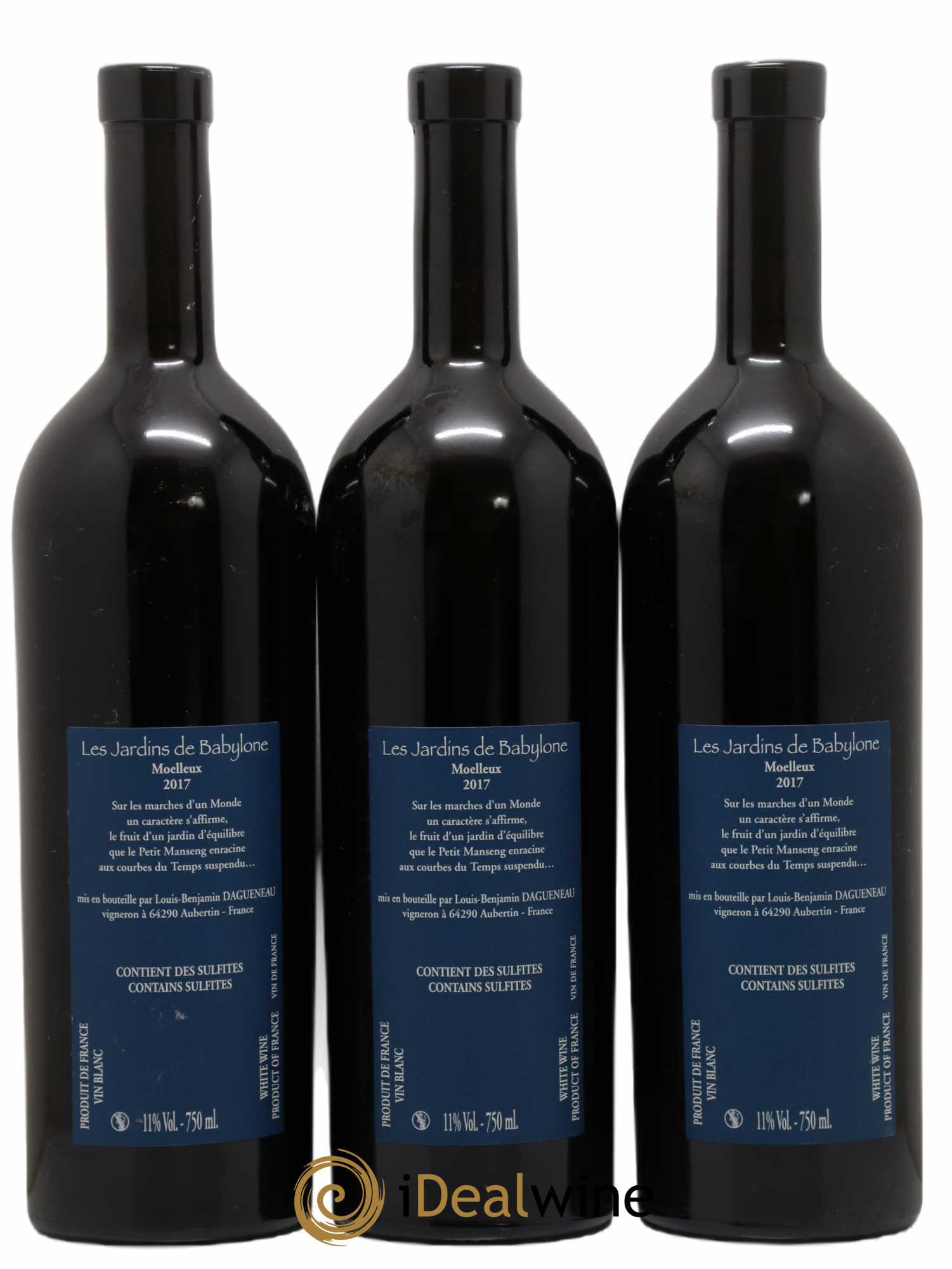 Vin de France (anciennement Jurançon) Jardins de Babylone Didier Dagueneau 2017 - Lotto di 3 bottiglie - 1