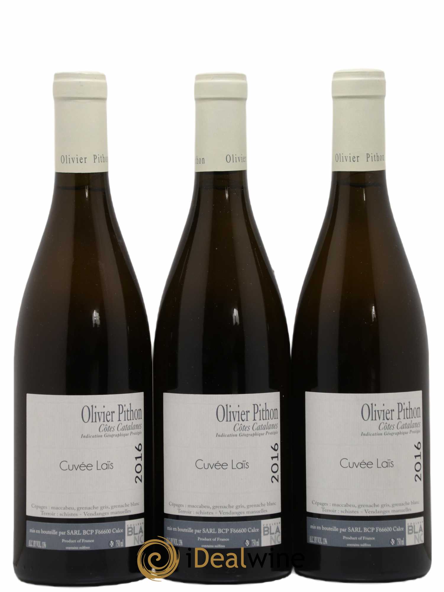 Côtes du Roussillon Olivier Pithon Laïs 2016 - Lot de 3 bouteilles - 0