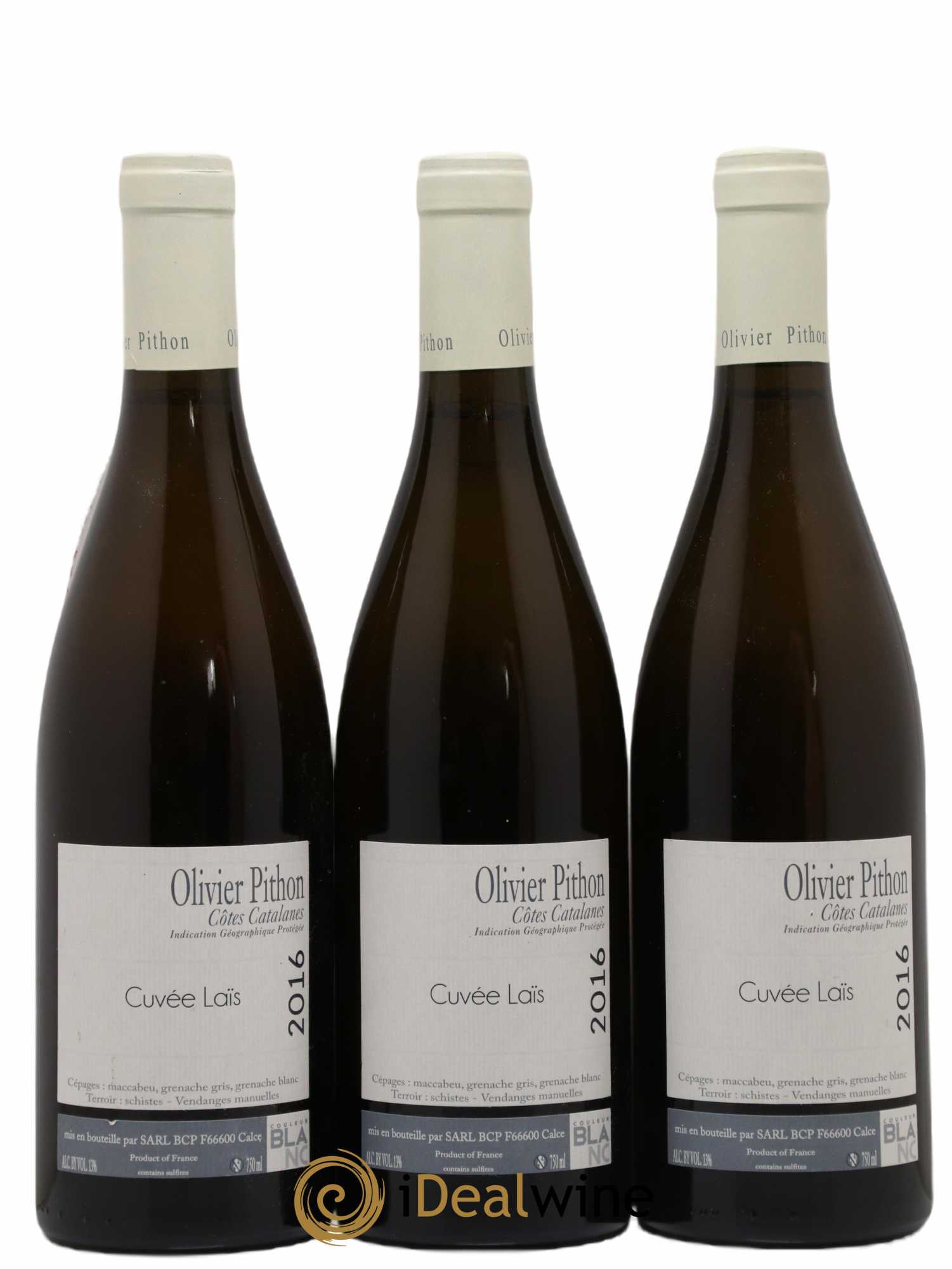 Côtes du Roussillon Olivier Pithon Laïs 2016 - Lot de 3 bouteilles - 0