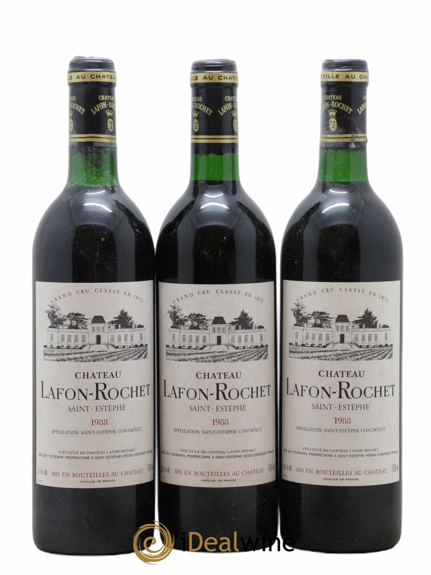 Château Lafon Rochet 4ème Grand Cru Classé 1988 - Lot de 12 bouteilles - 2