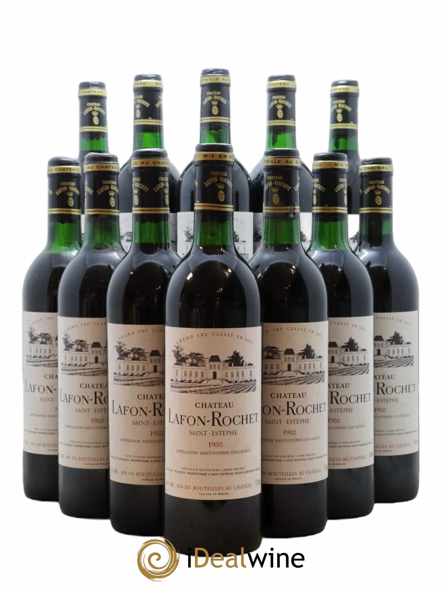 Château Lafon Rochet 4ème Grand Cru Classé 1988 - Lot de 12 bouteilles - 0