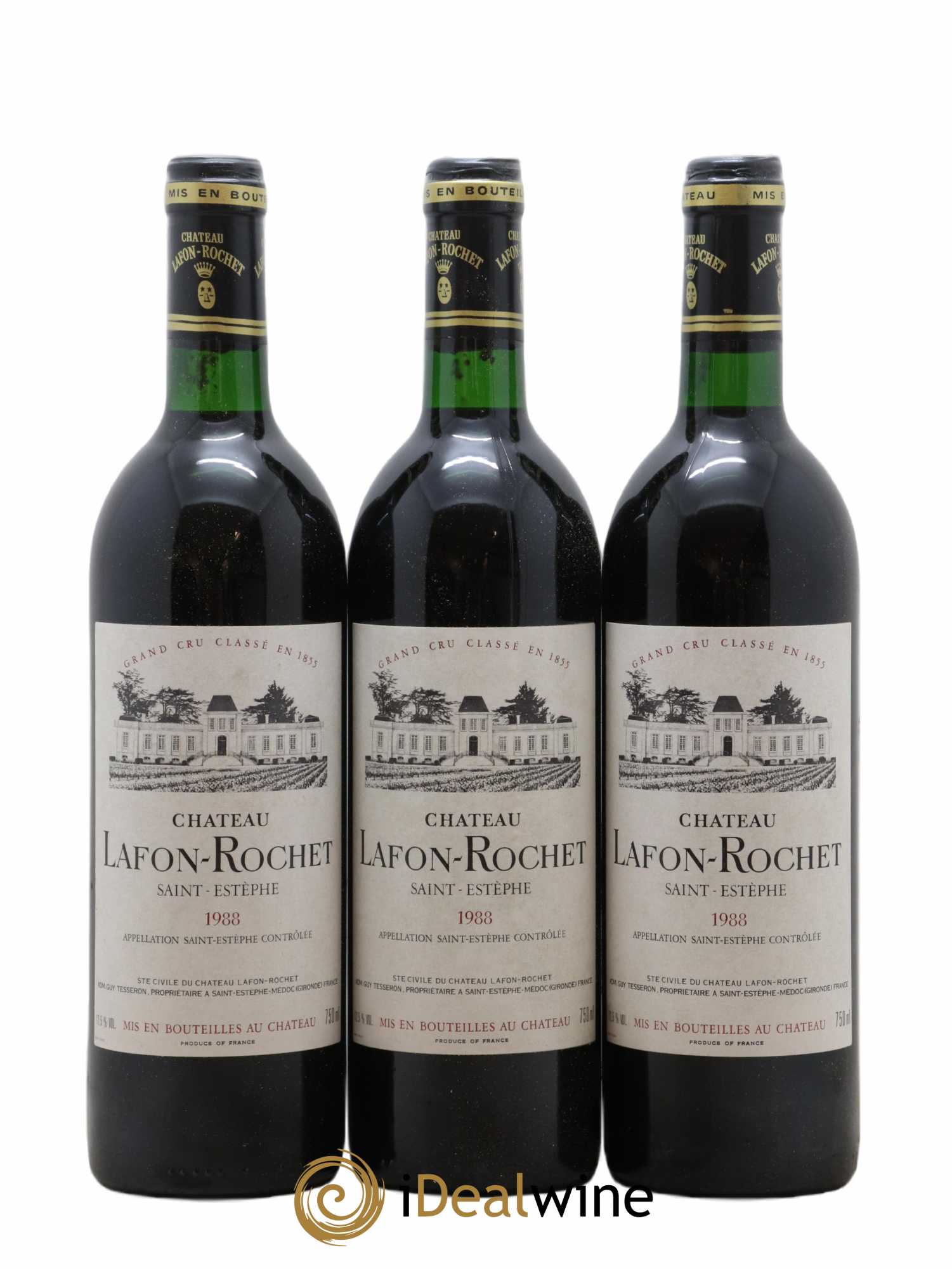 Château Lafon Rochet 4ème Grand Cru Classé 1988 - Lot de 12 bouteilles - 2